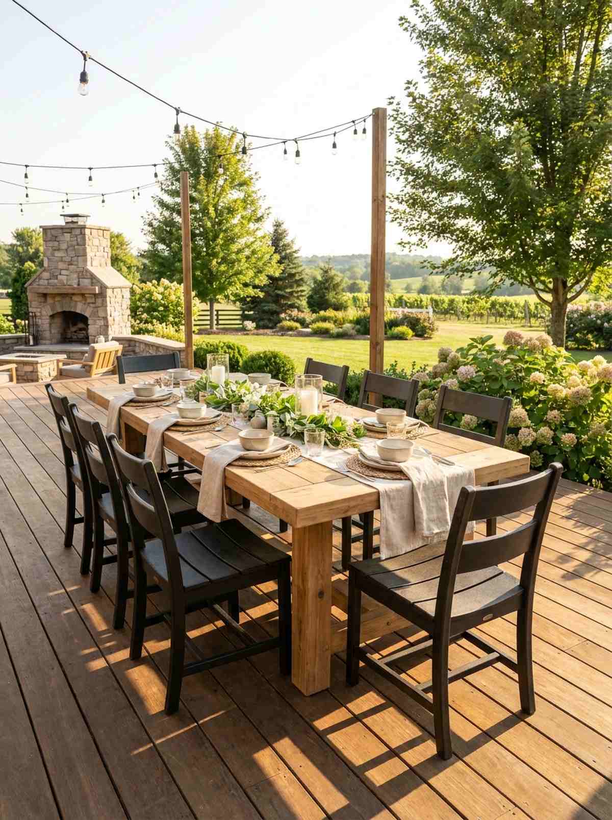 eight seat farmhouse rectangle