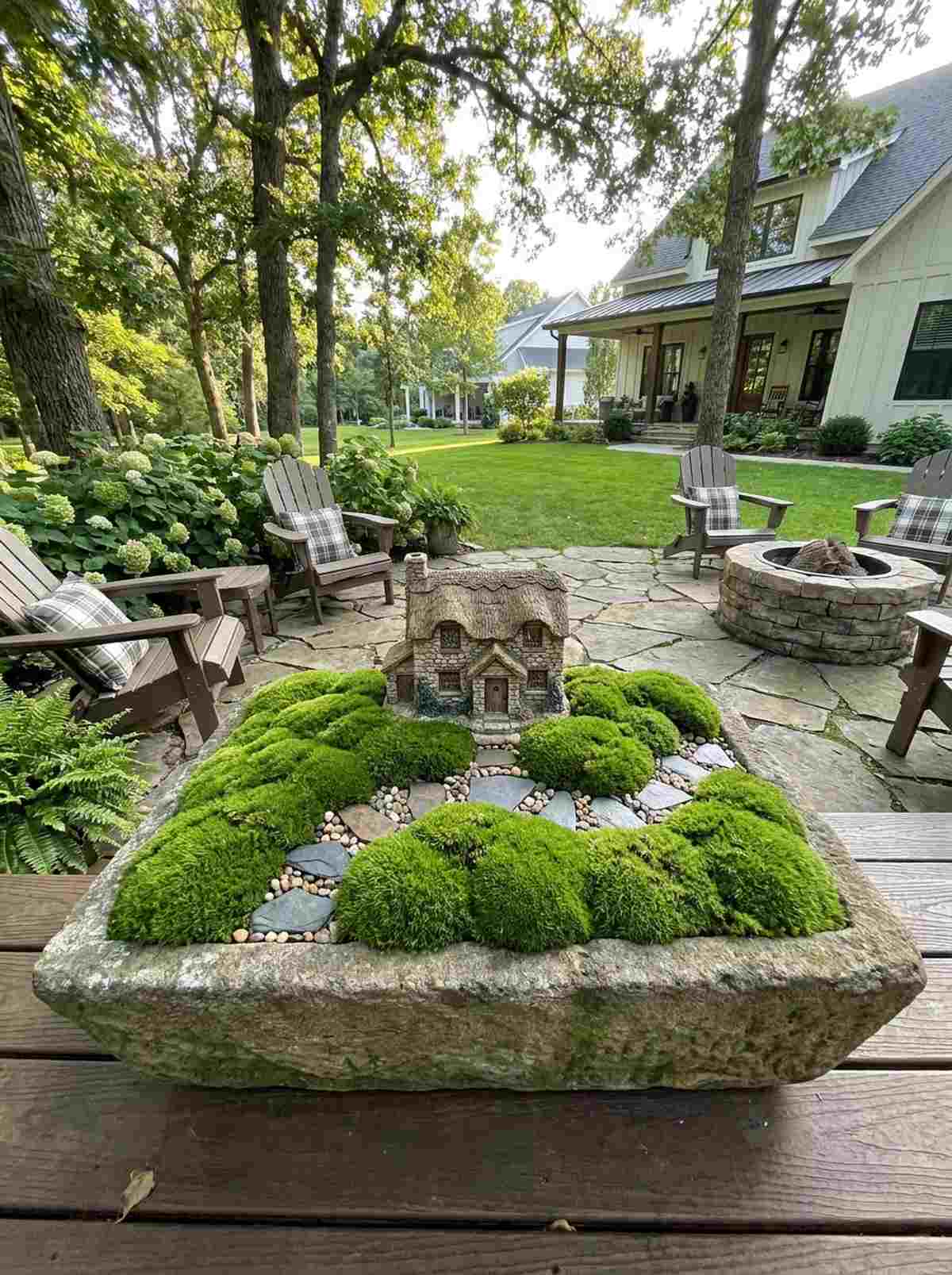 irish moss cottage courtyard