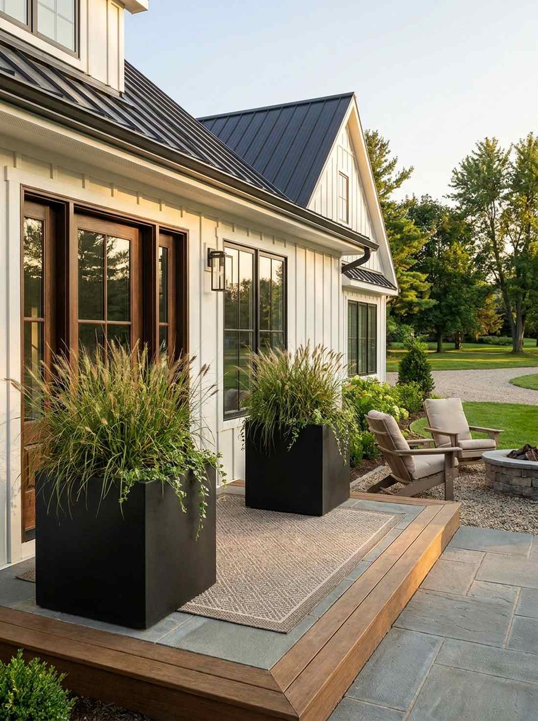 large square fiberglass planters
