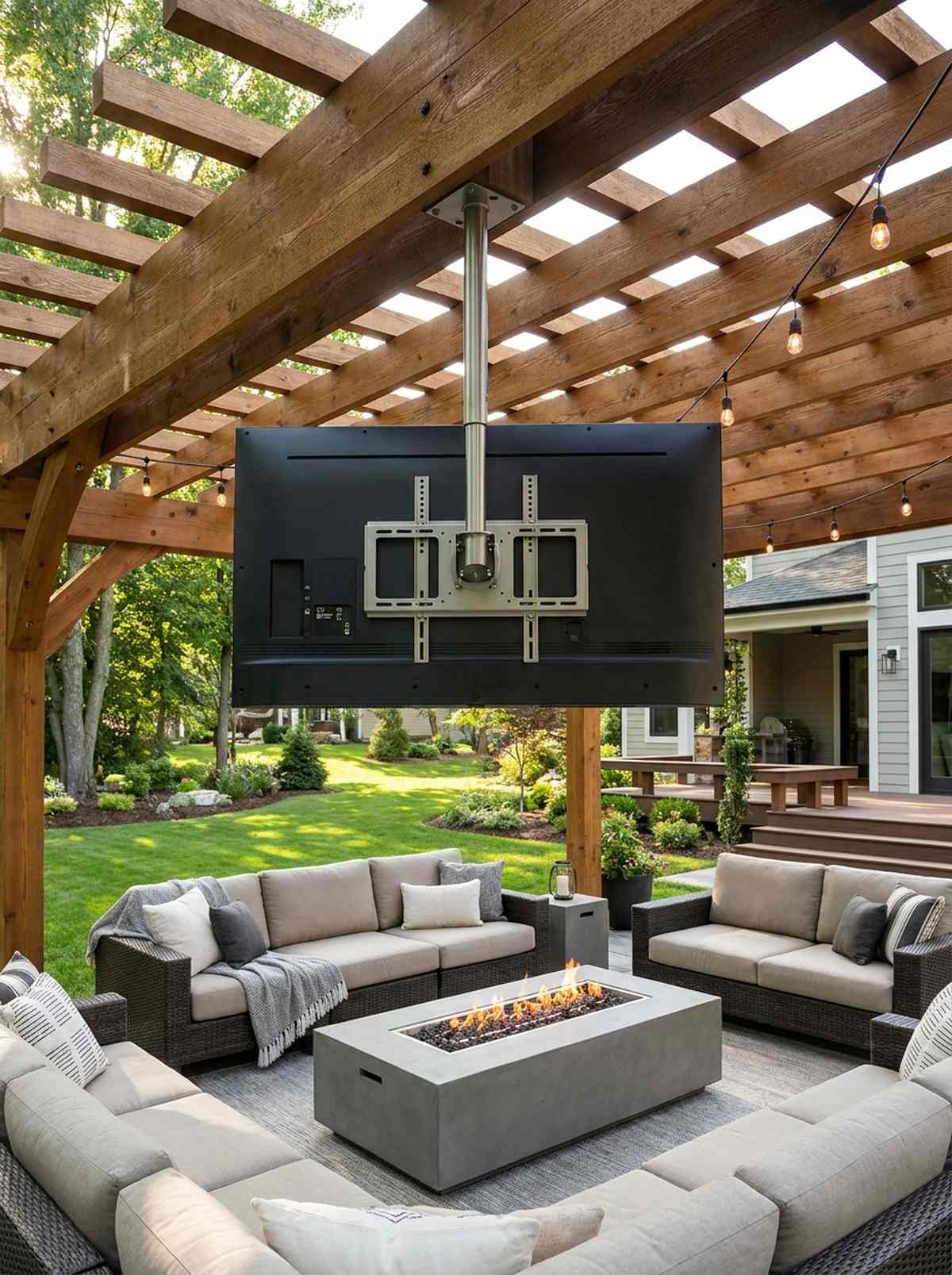 pergola ceiling mount with swivel bracket