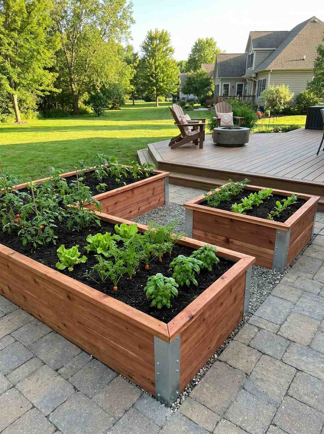 raised cedar planting beds
