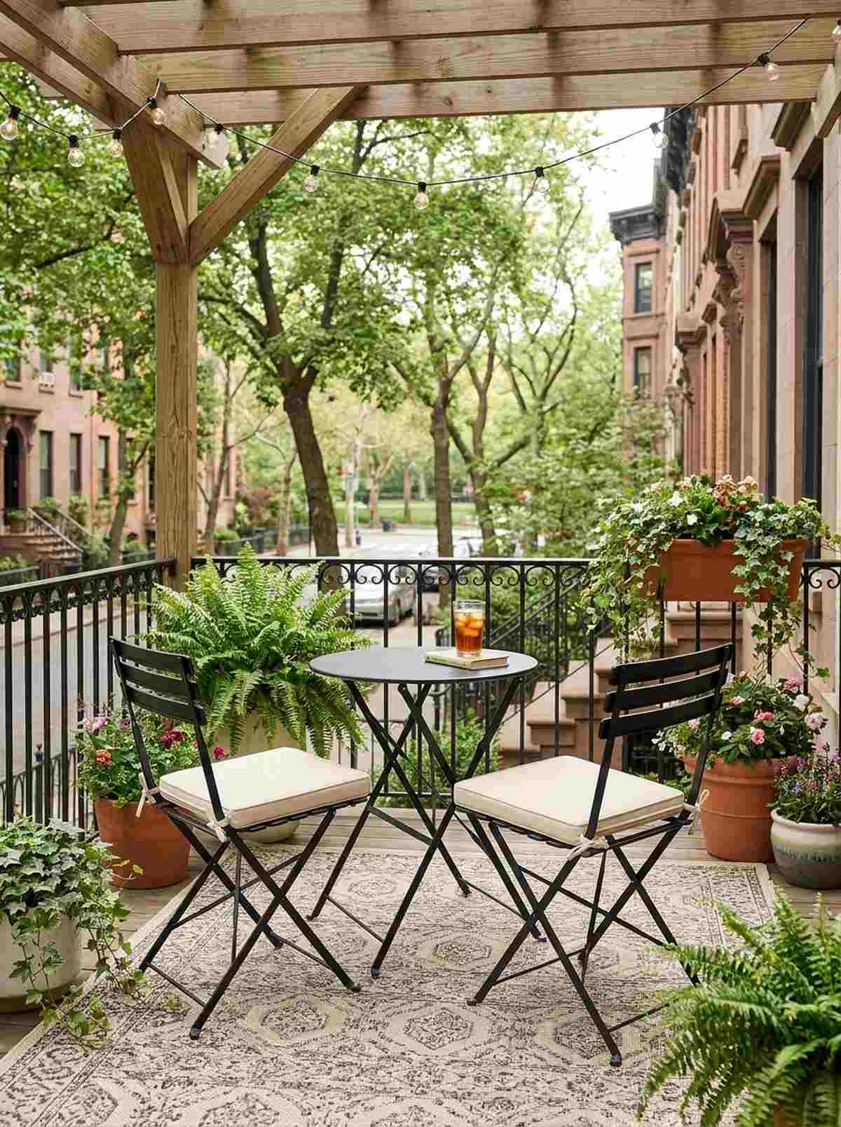 three piece folding bistro set