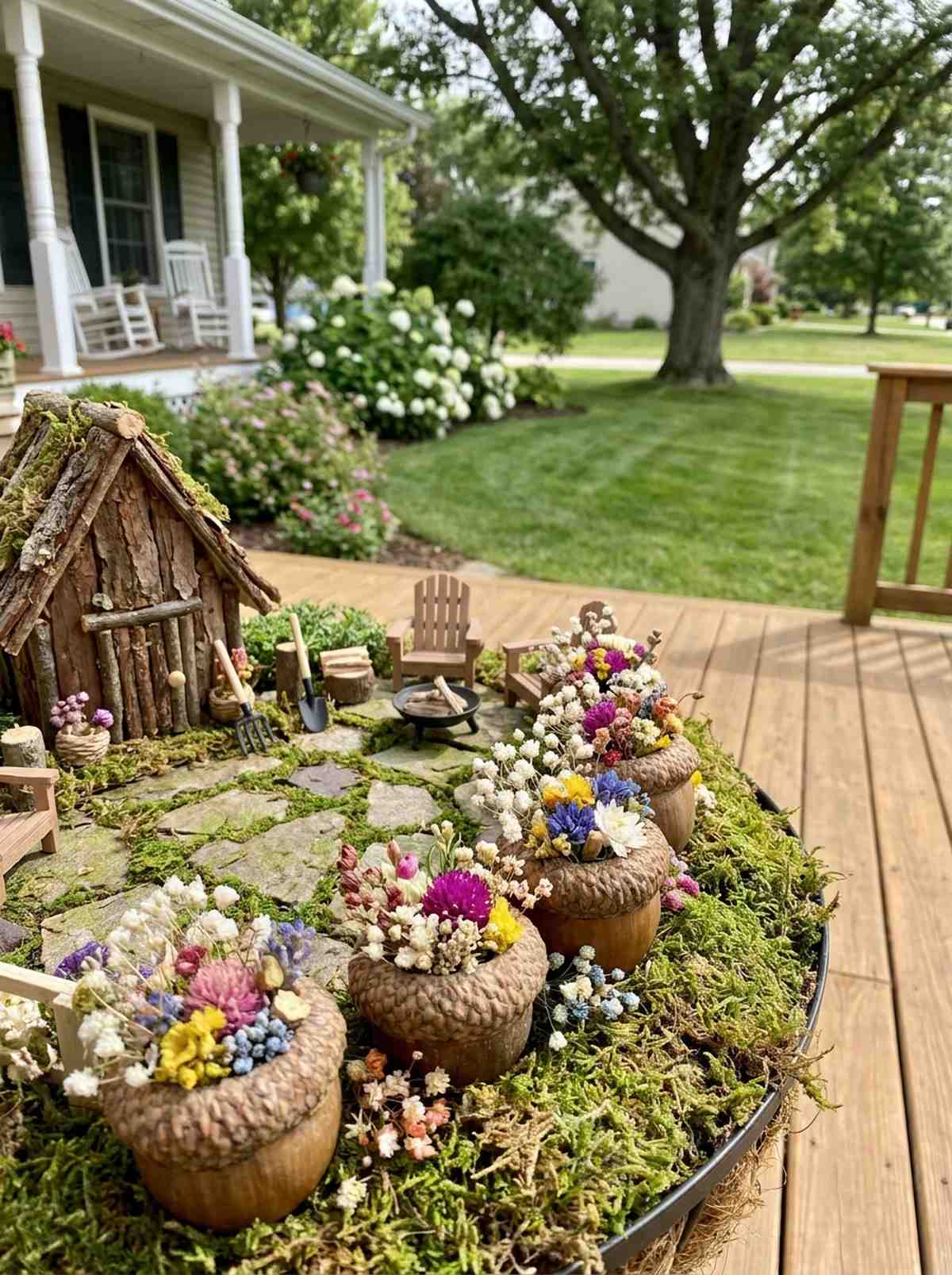 acorn cap planters