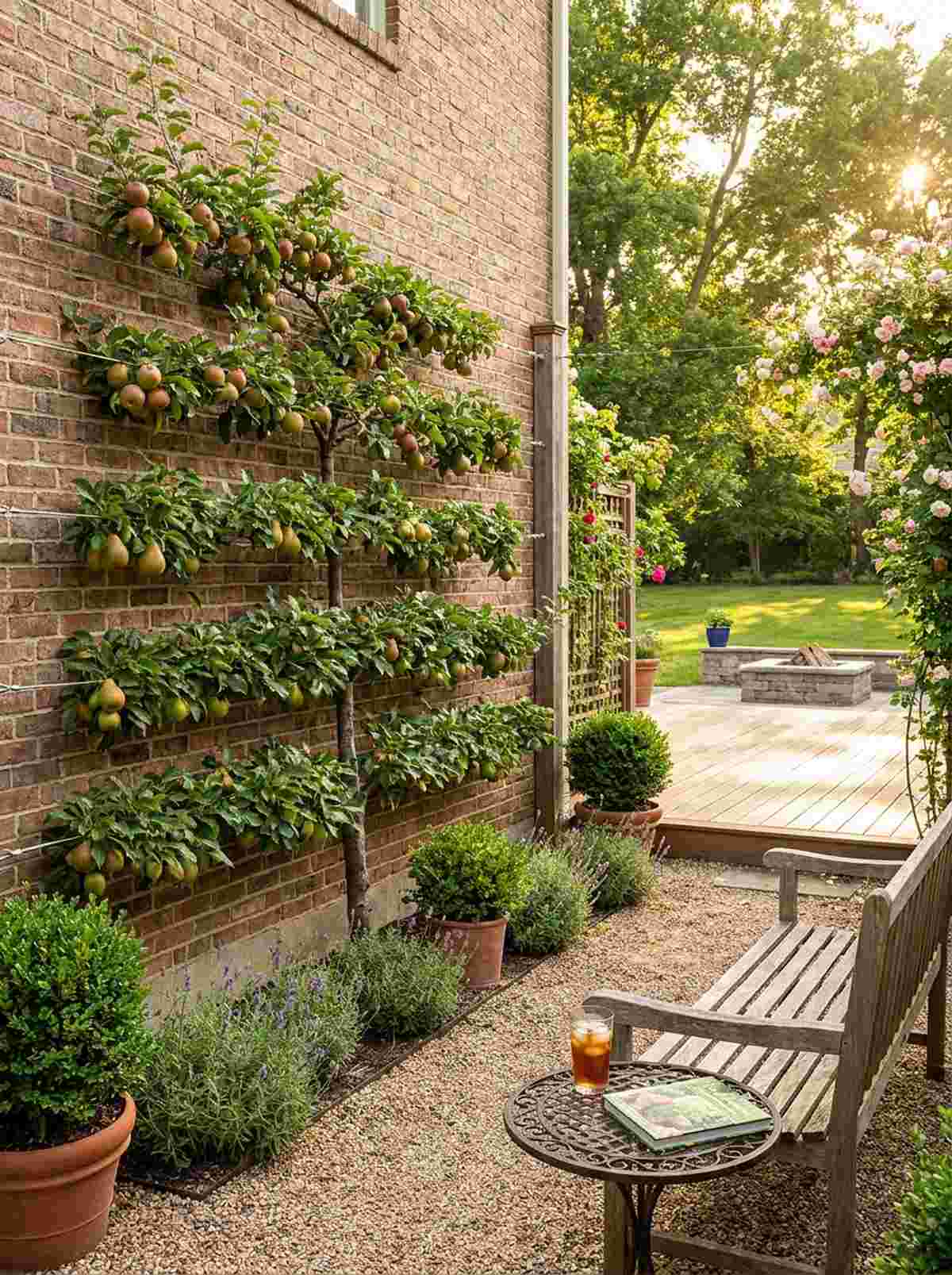 espaliered fruit trees