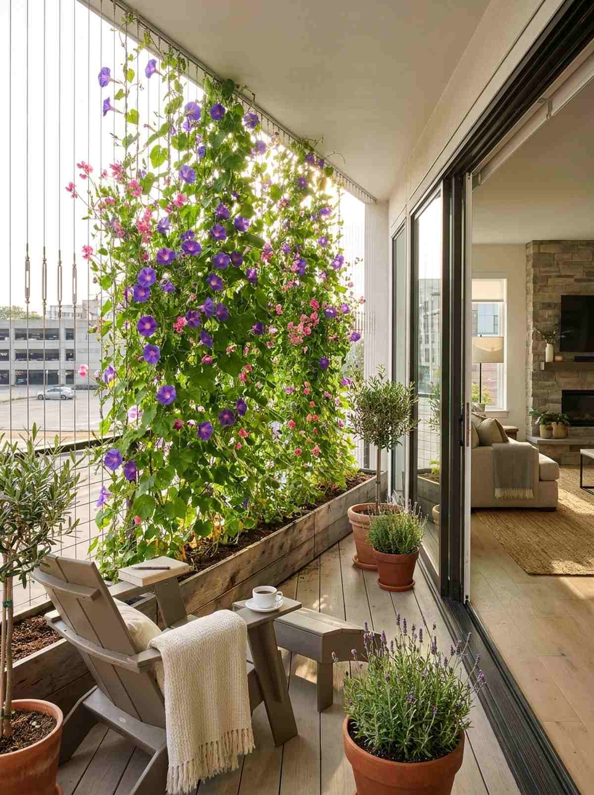 flowering vine curtain