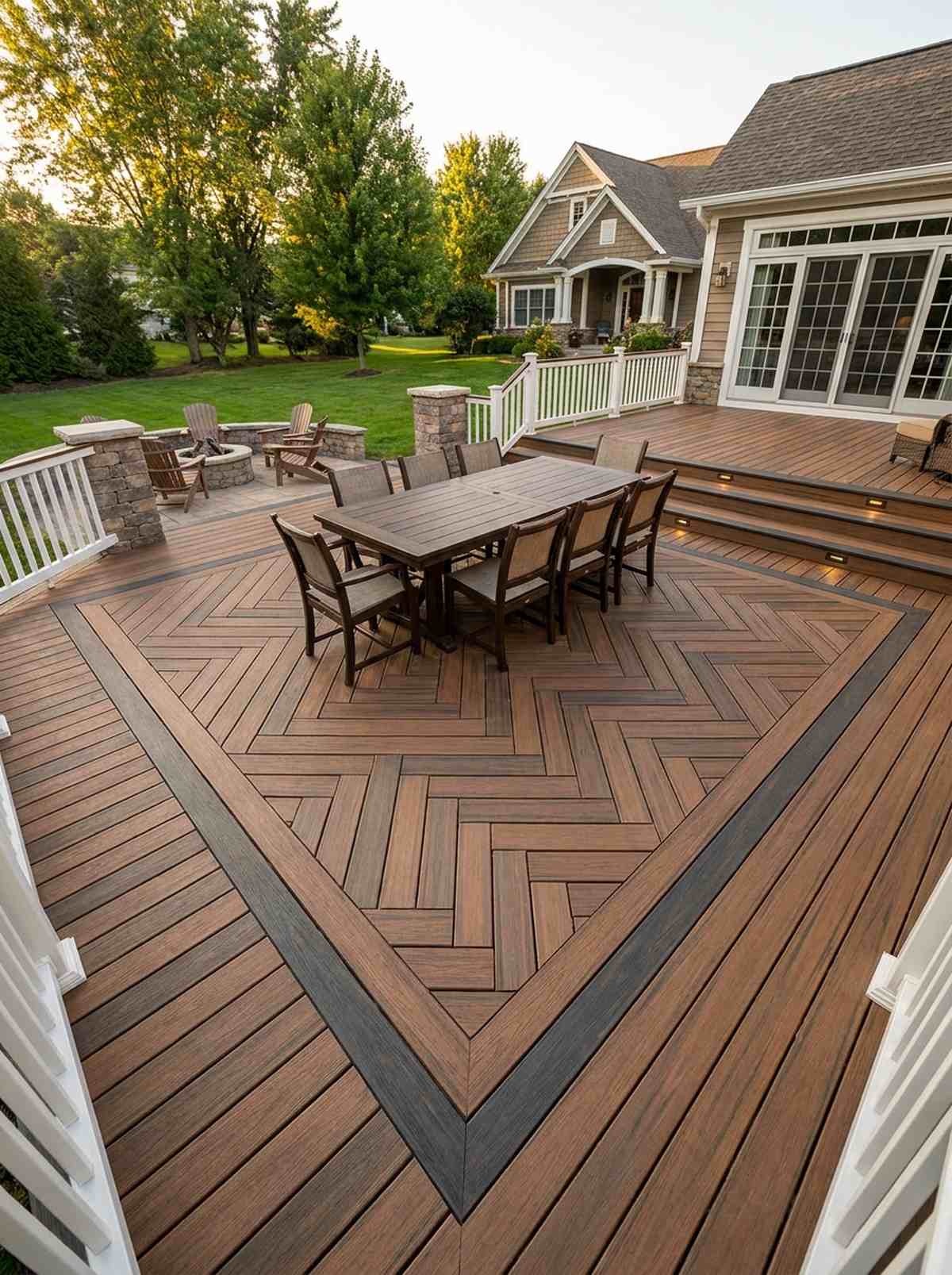 herringbone feature zone