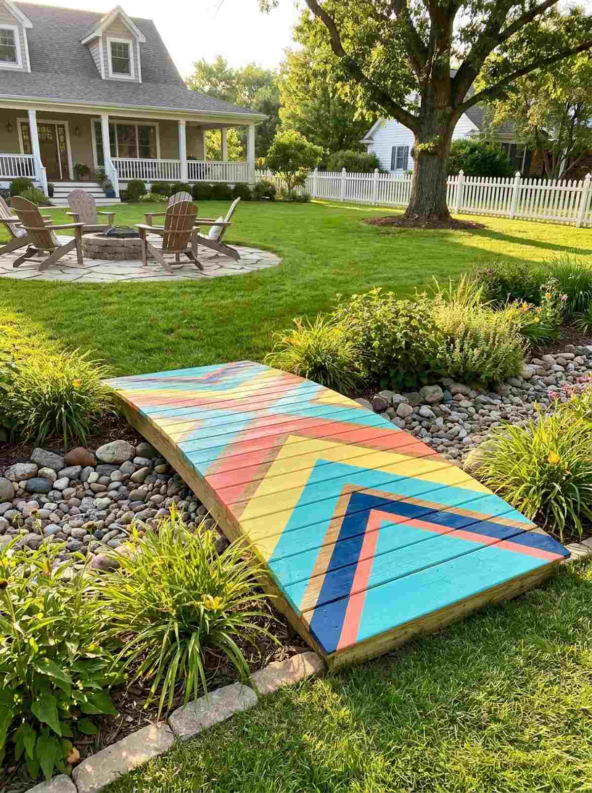 painted pattern statement bridge