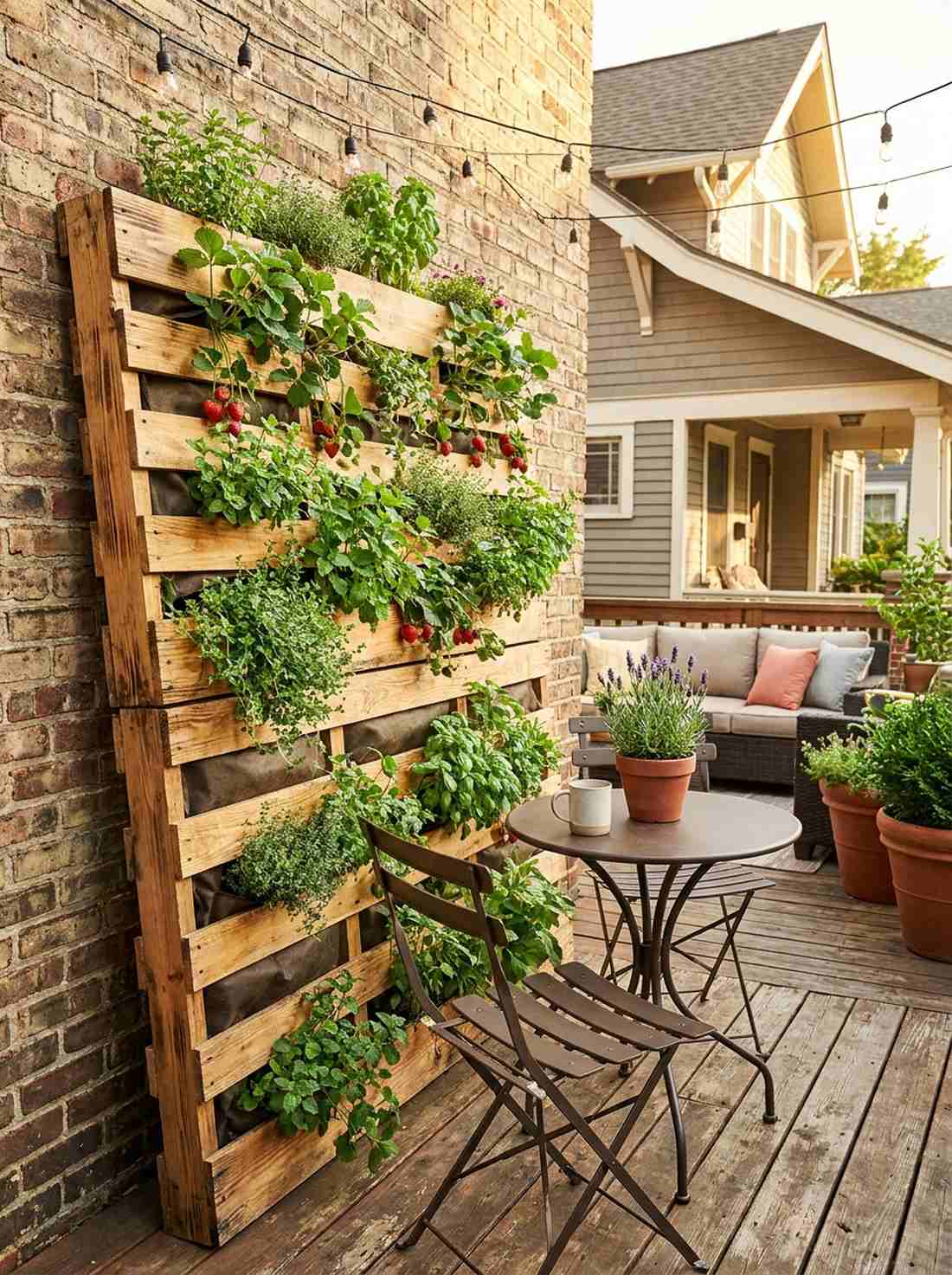 pallet wood vertical gardens