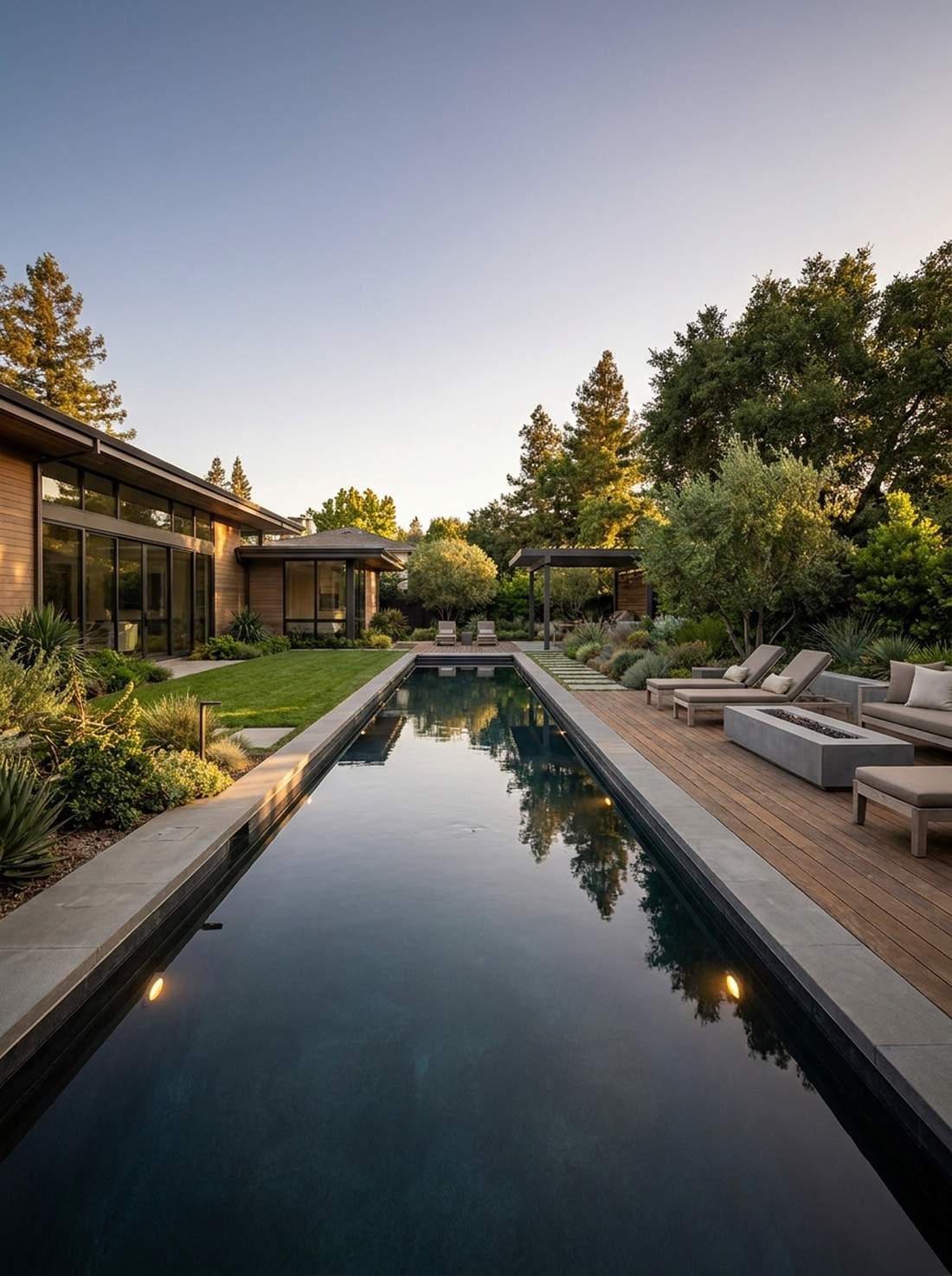rectangular lap pools