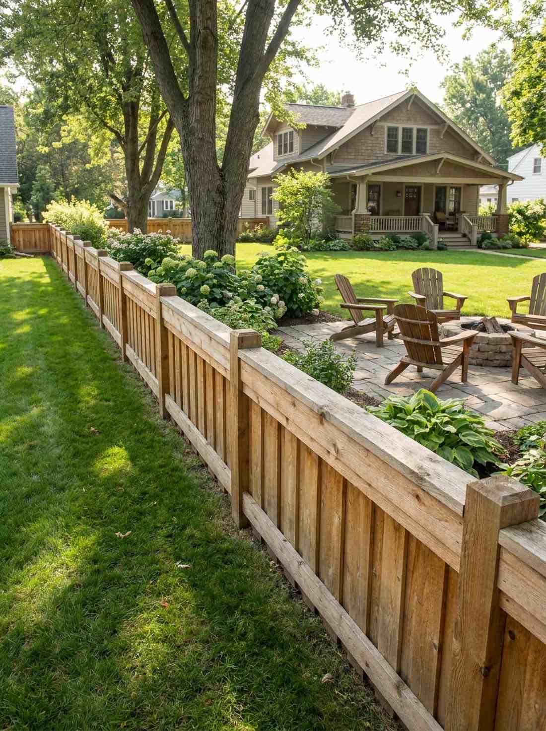shadowbox double sided fence