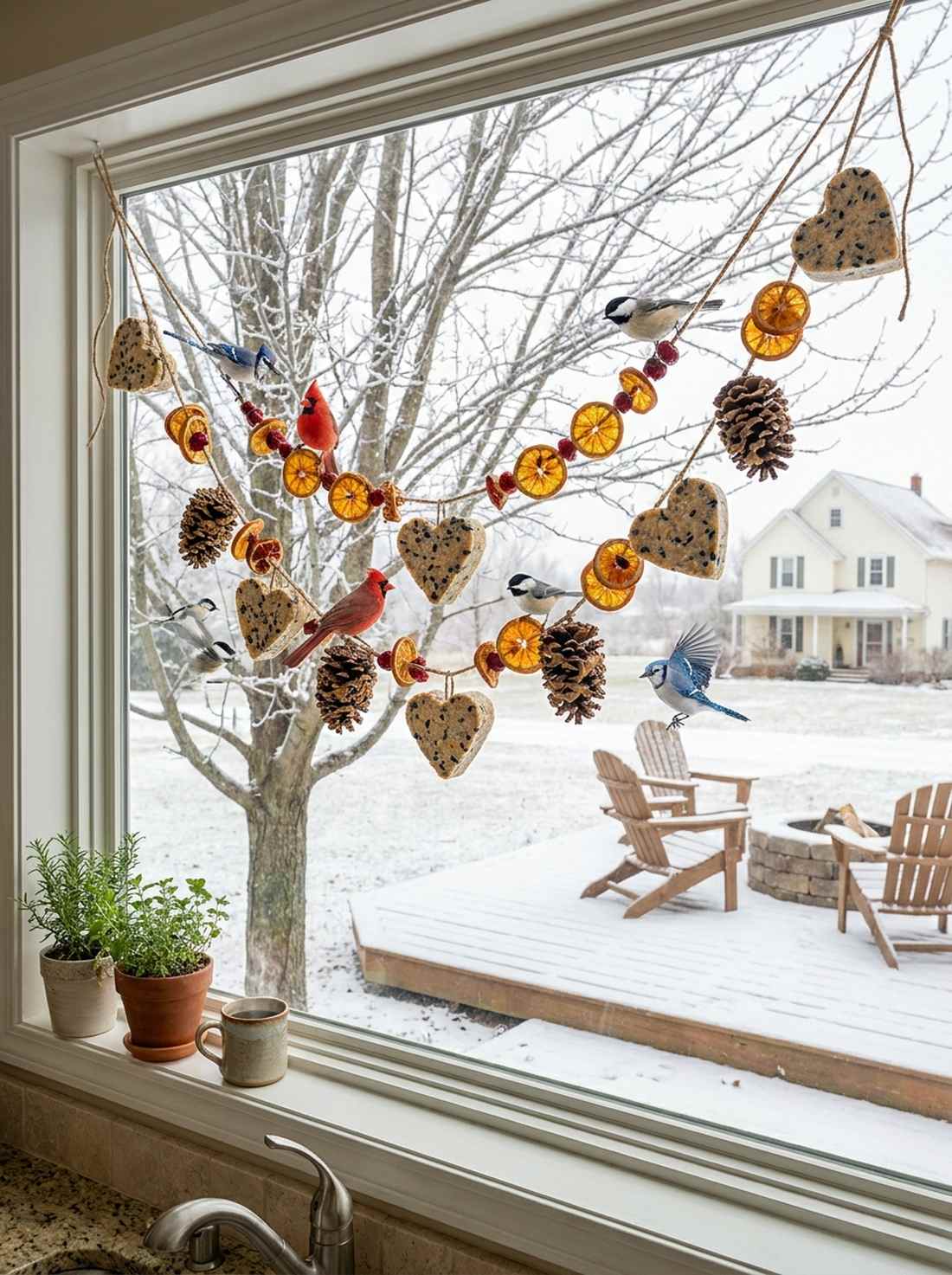 wildlife feeding ornaments