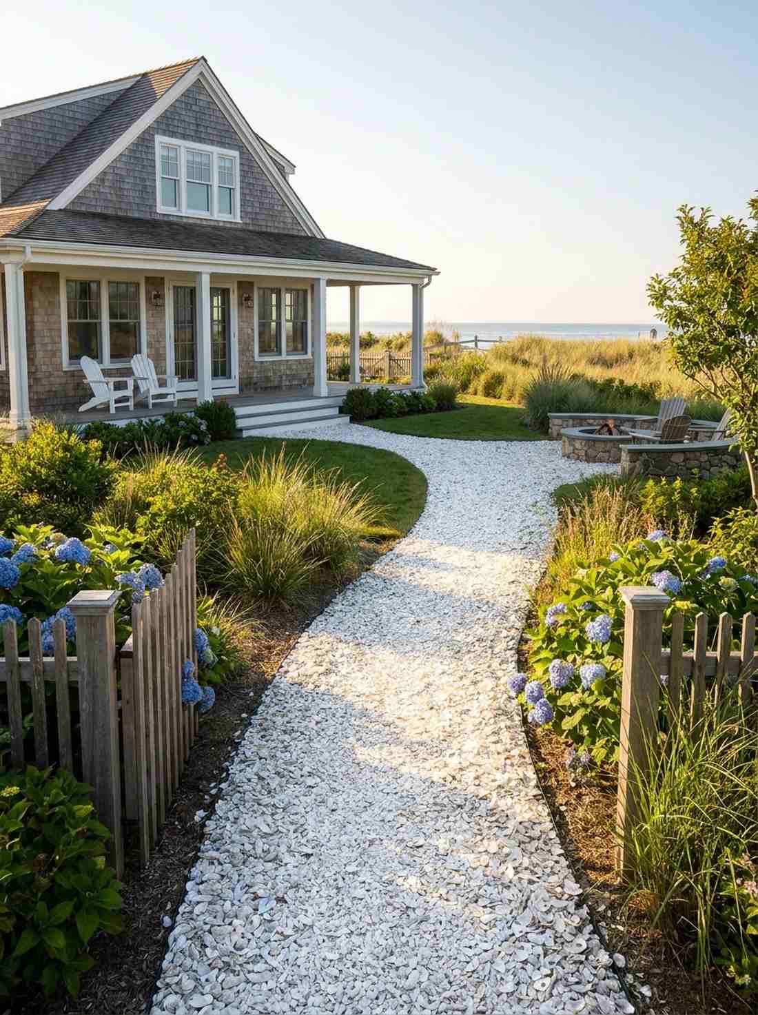 crushed shell coastal pathway