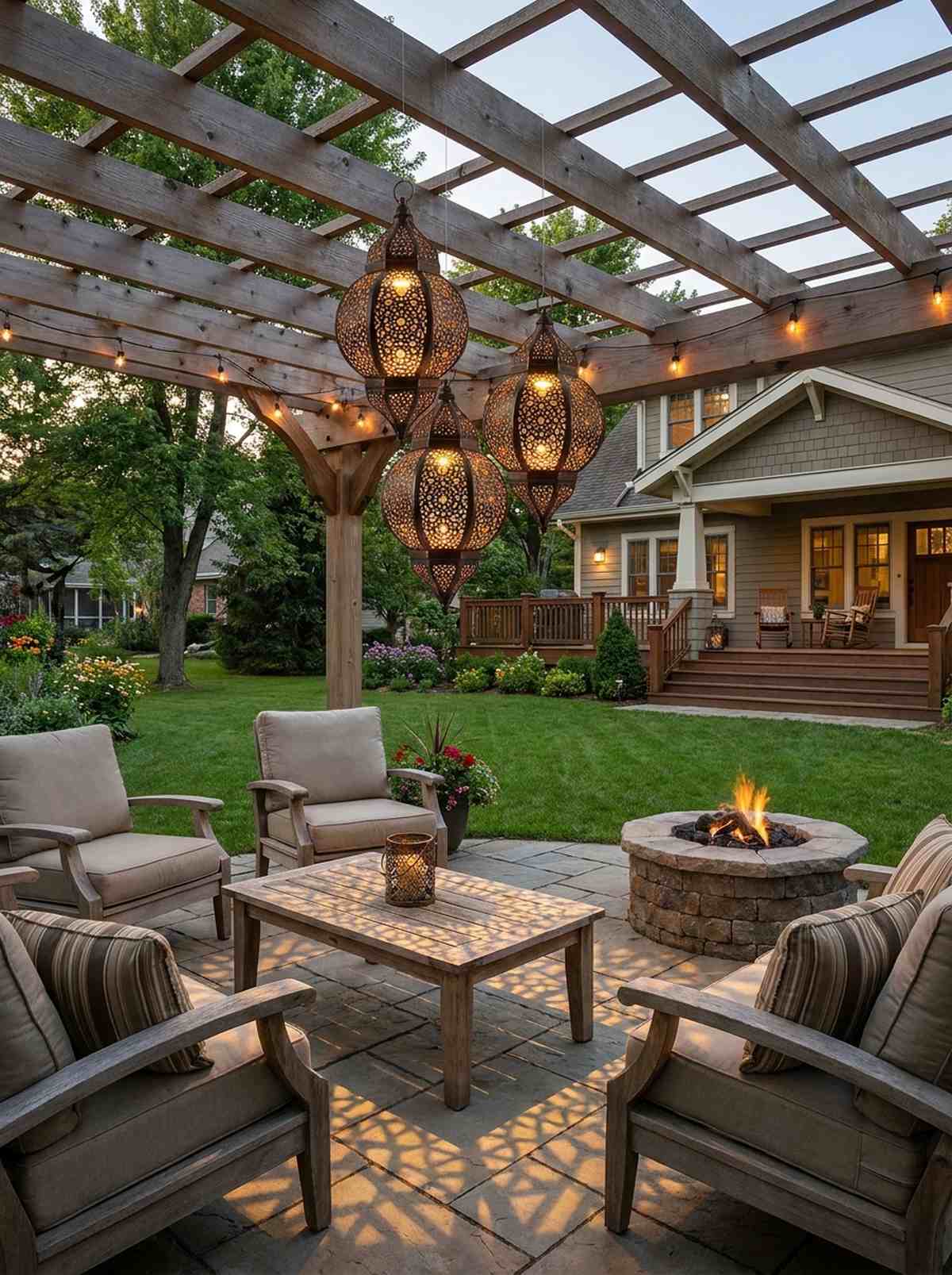 hanging lanterns