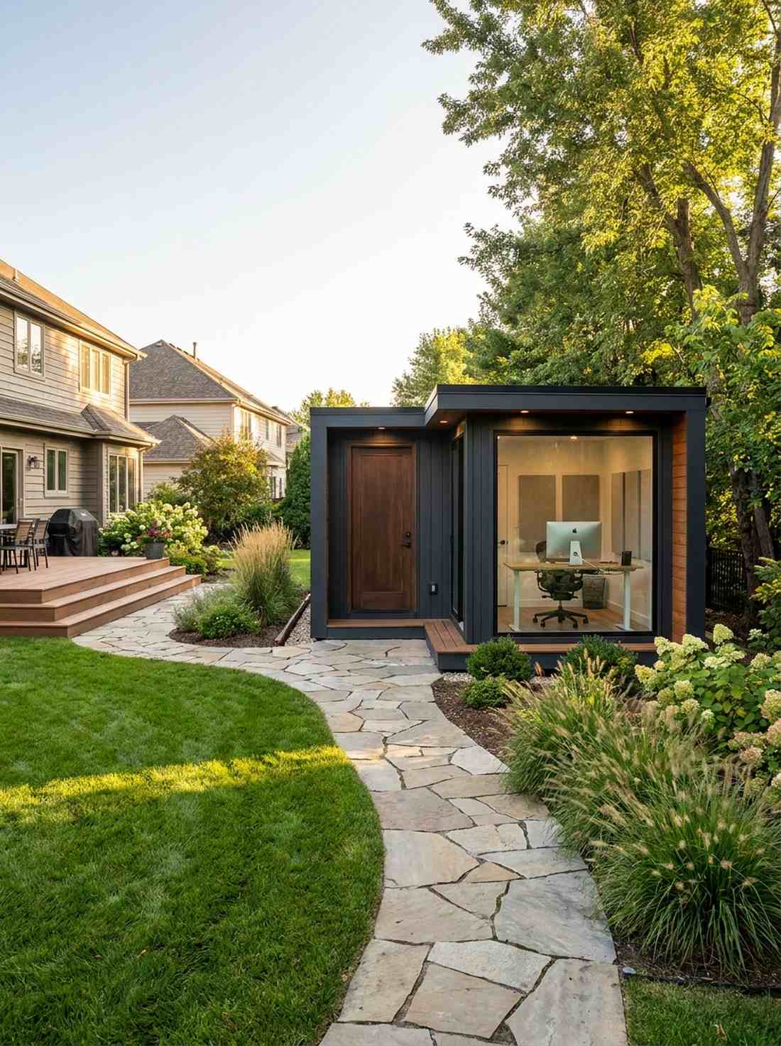 home office with separate entrance