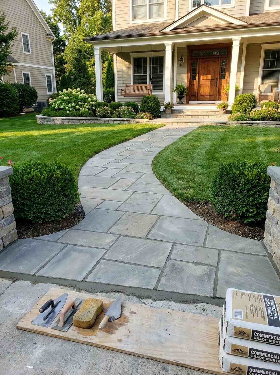 mortared formal path