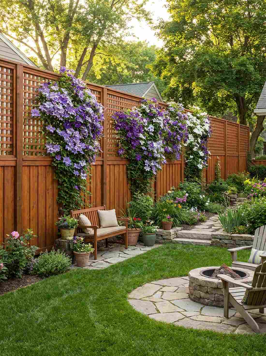 trellis integrated fence panels