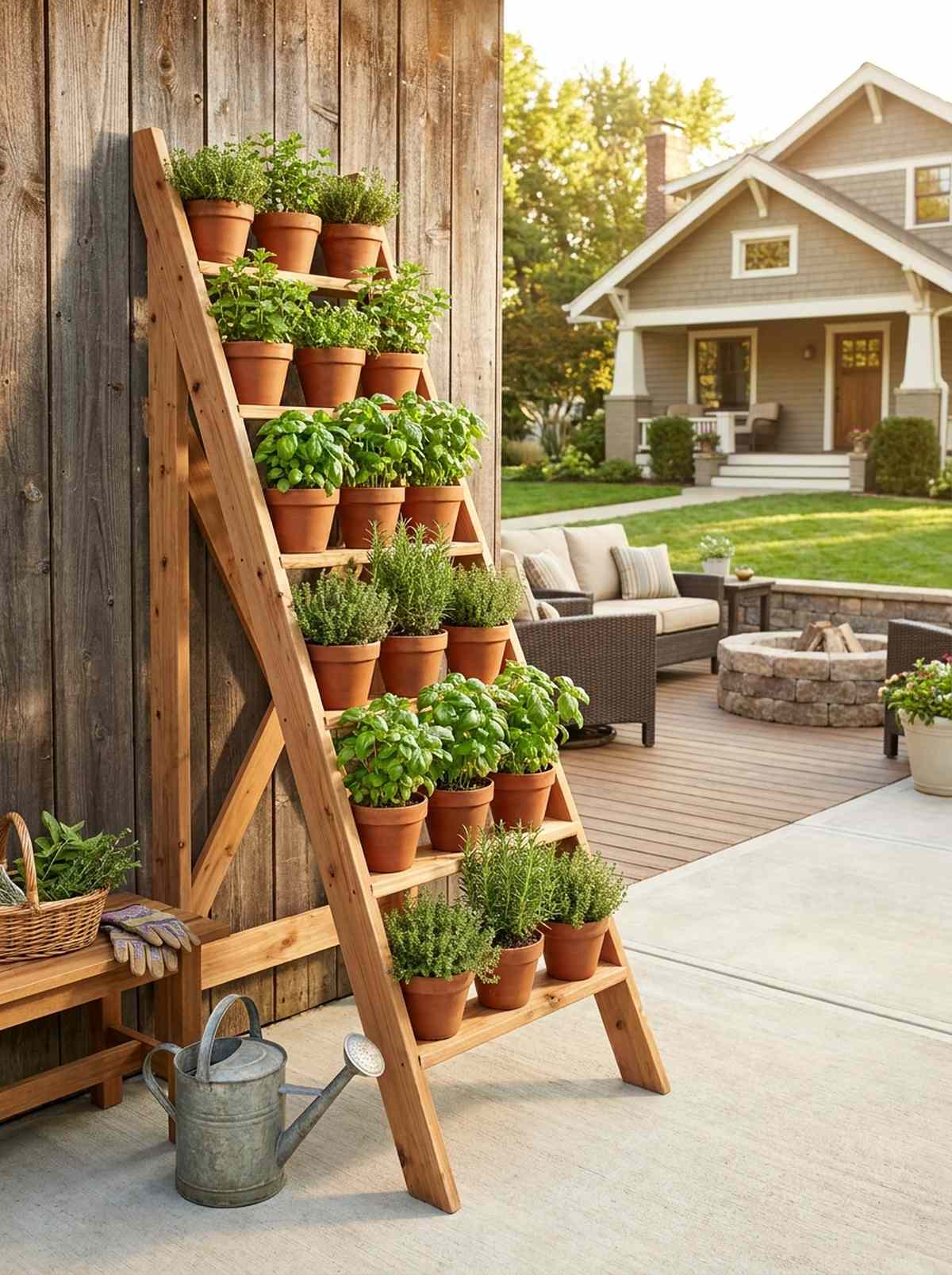 vertical herb ladders