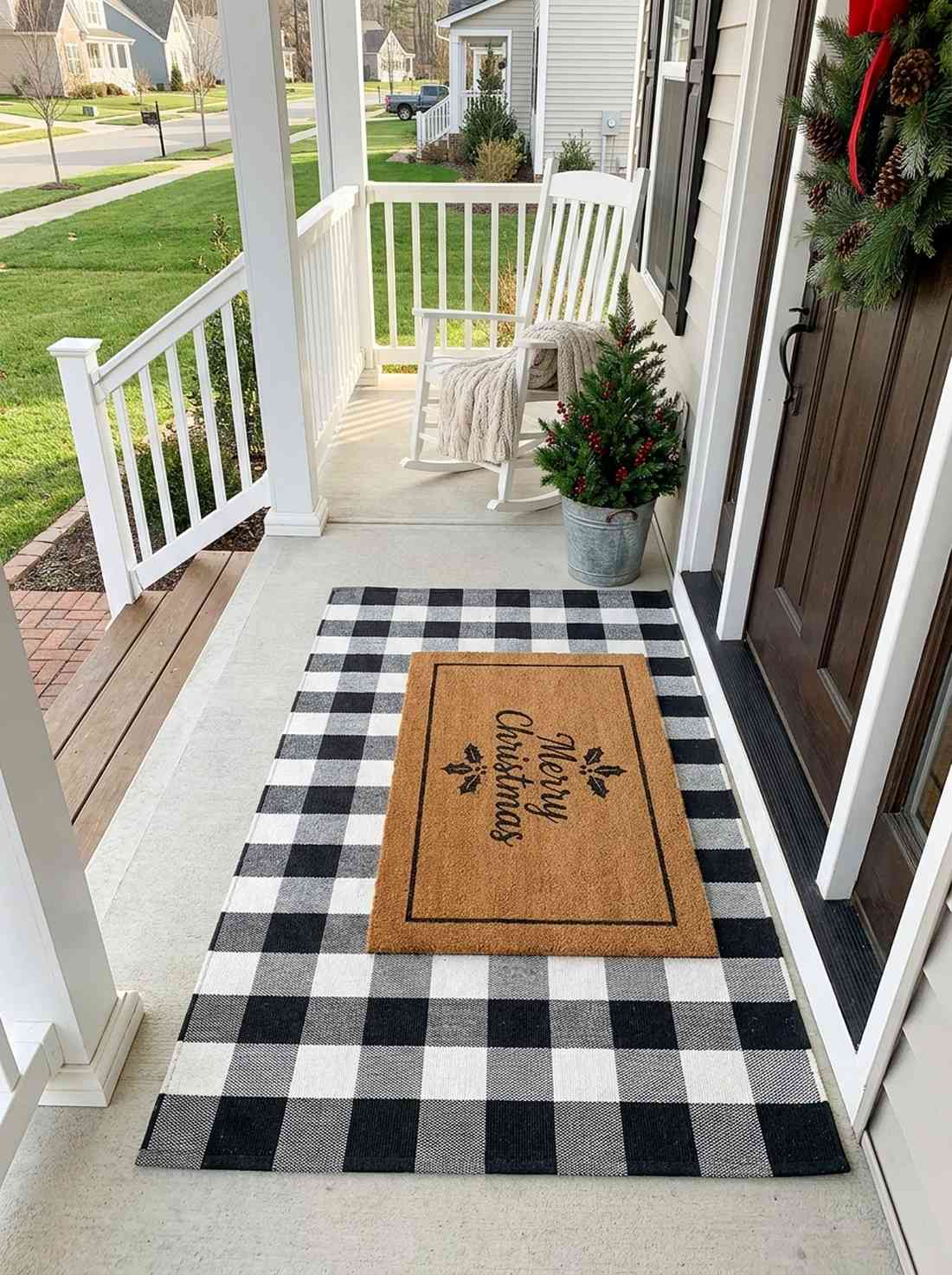 welcome mat layering
