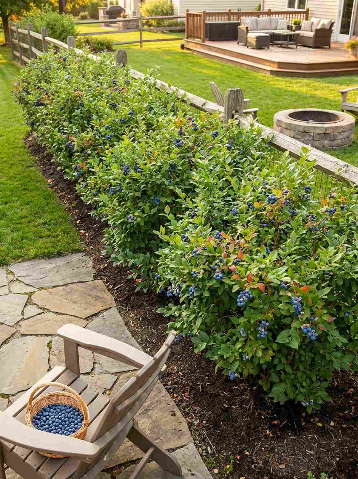blueberry hedge borders