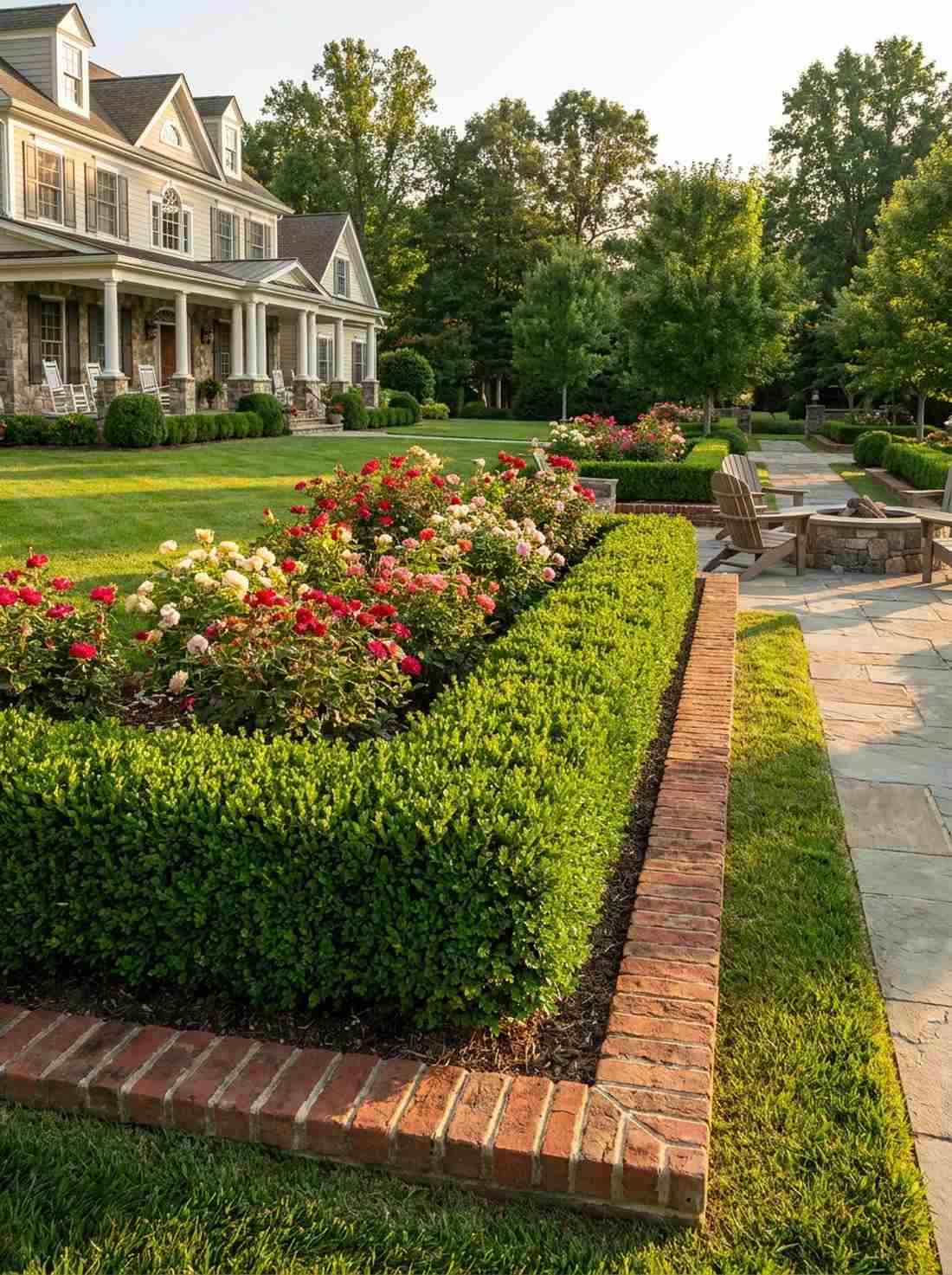boxwood formal edging