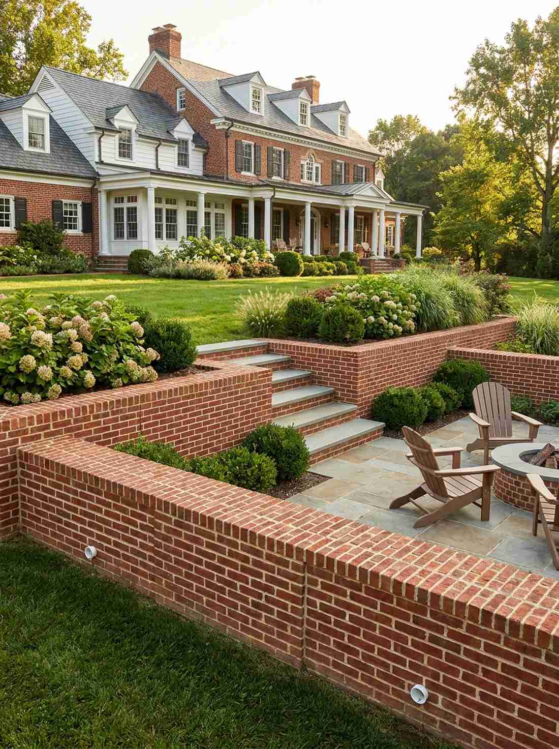 brick traditional terracing