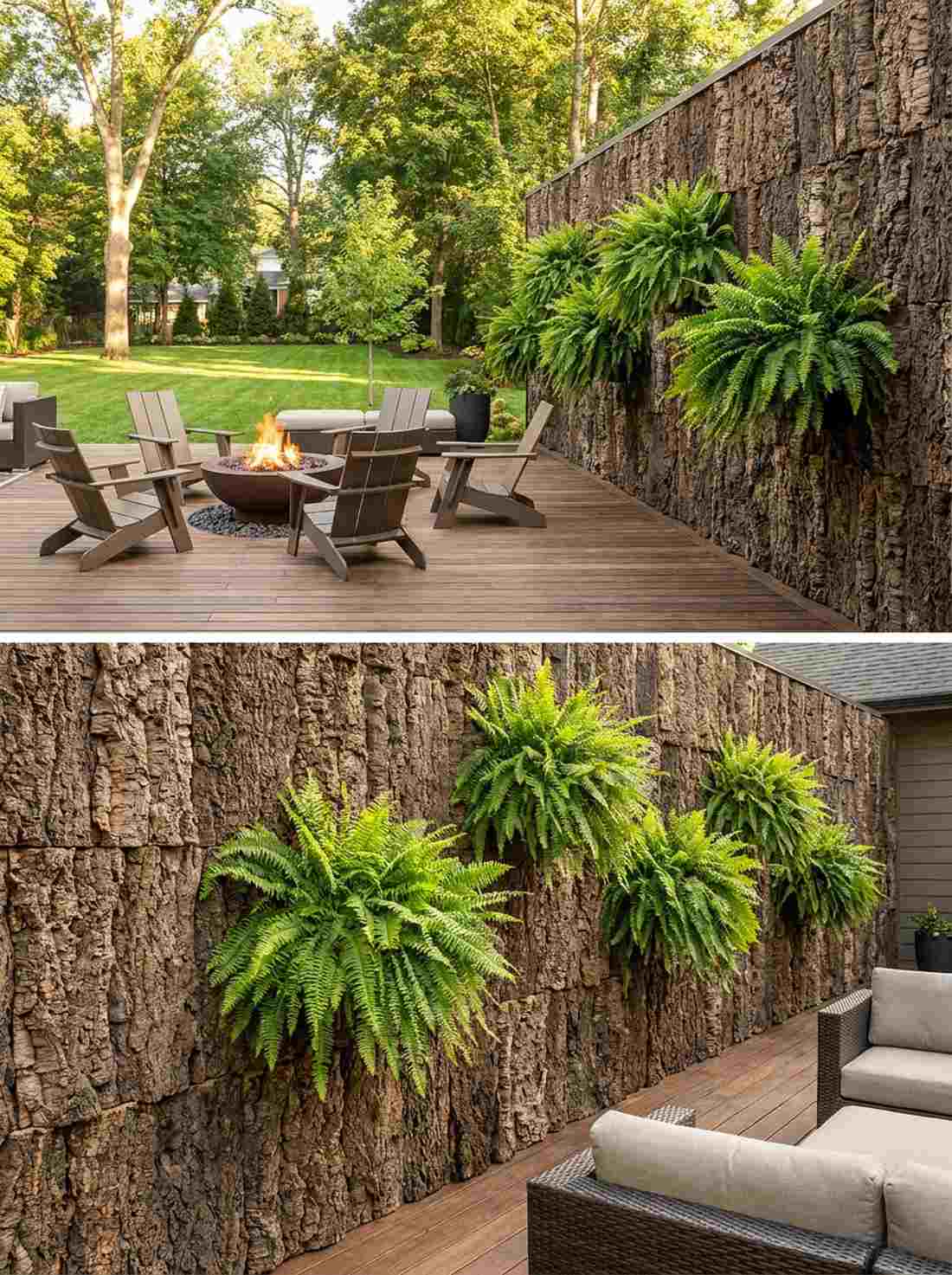 cork bark natural texture panels