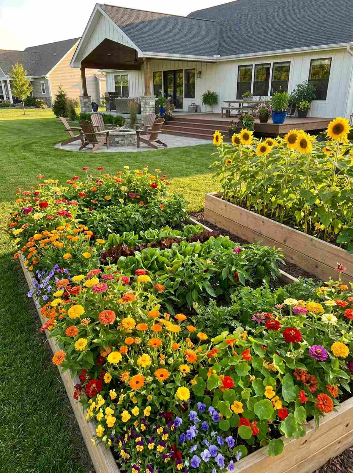cut flower culinary bed