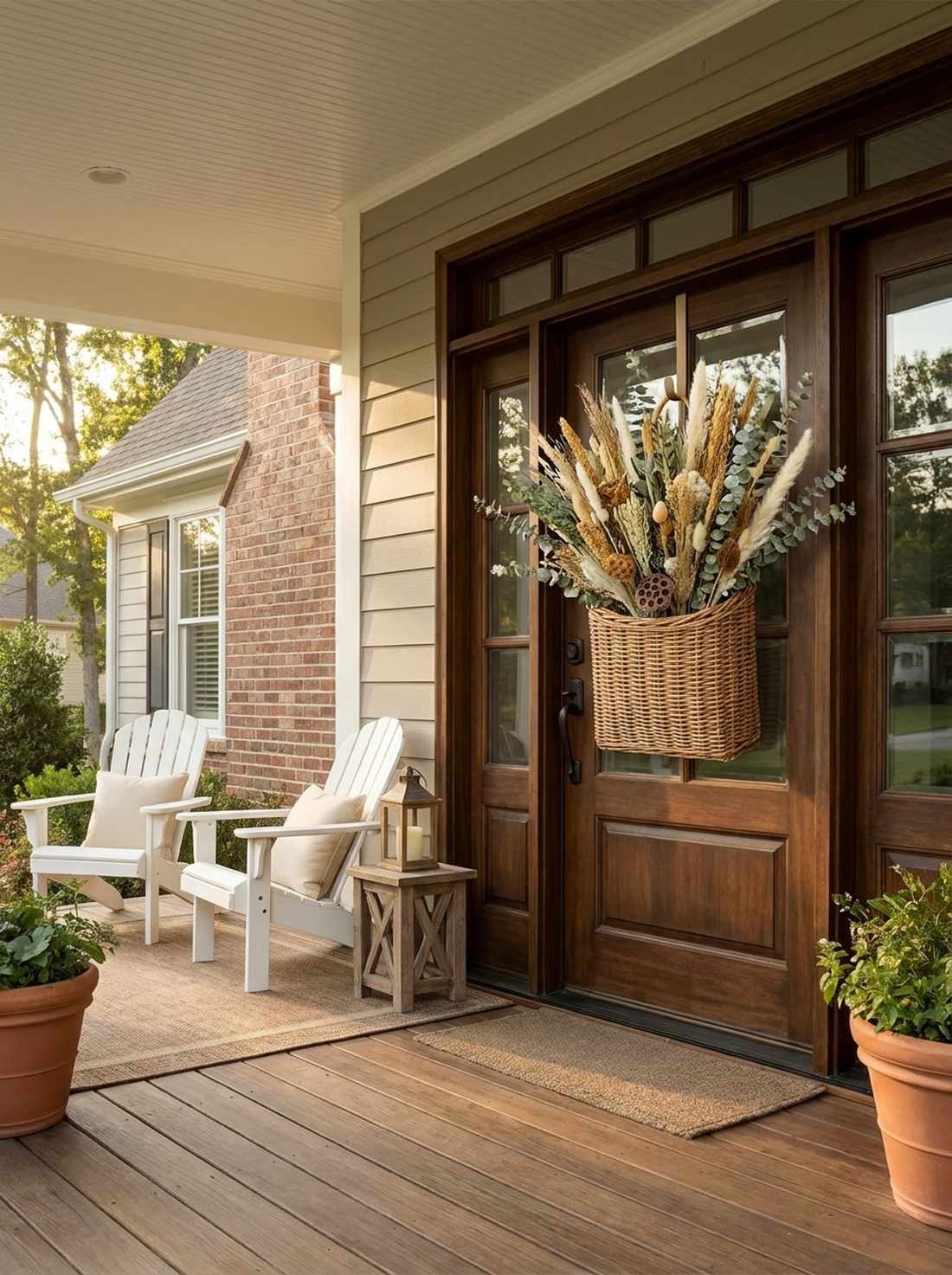decorative door baskets