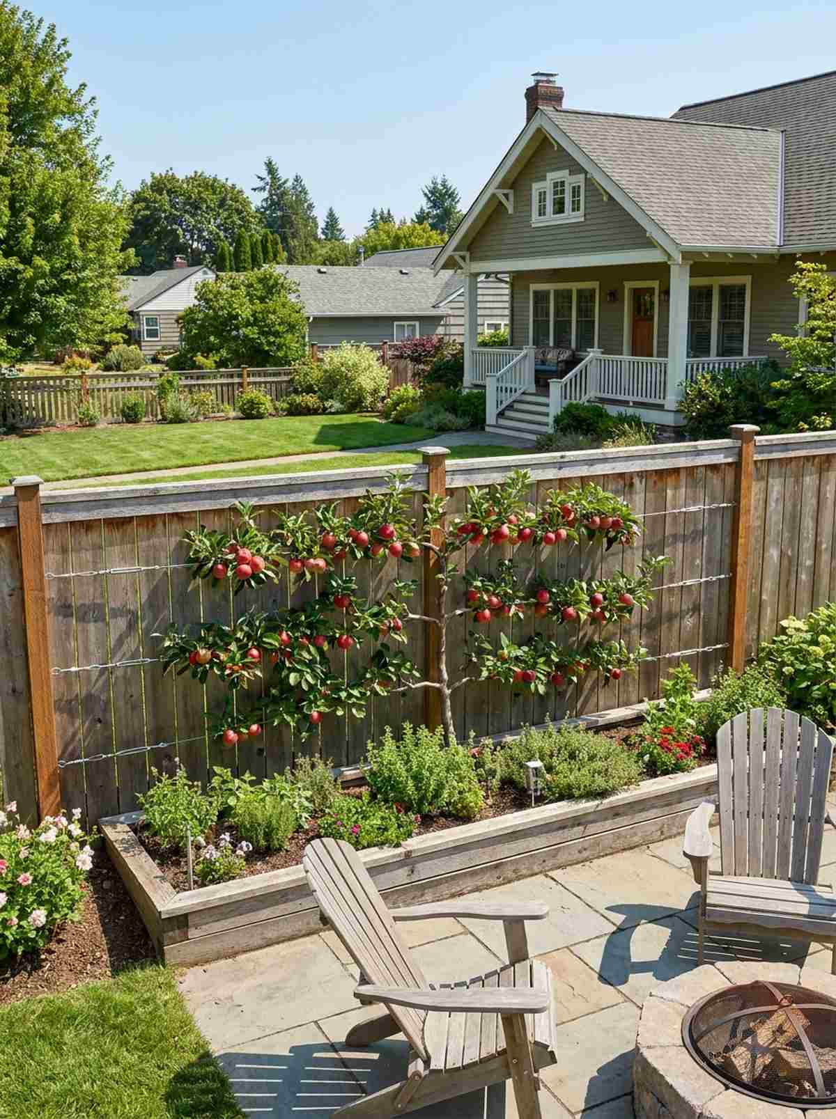 espalier wall pattern