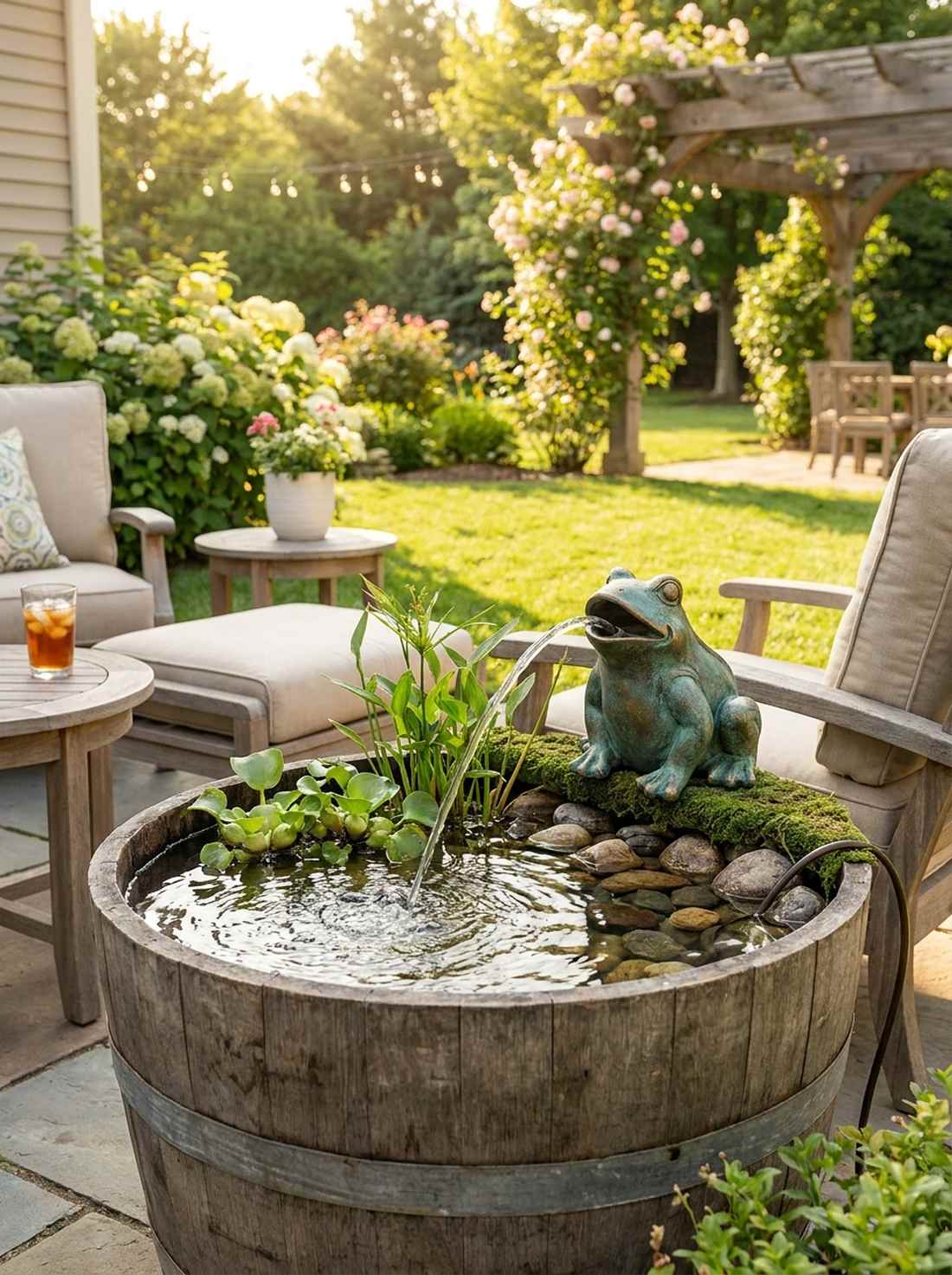 frog water features