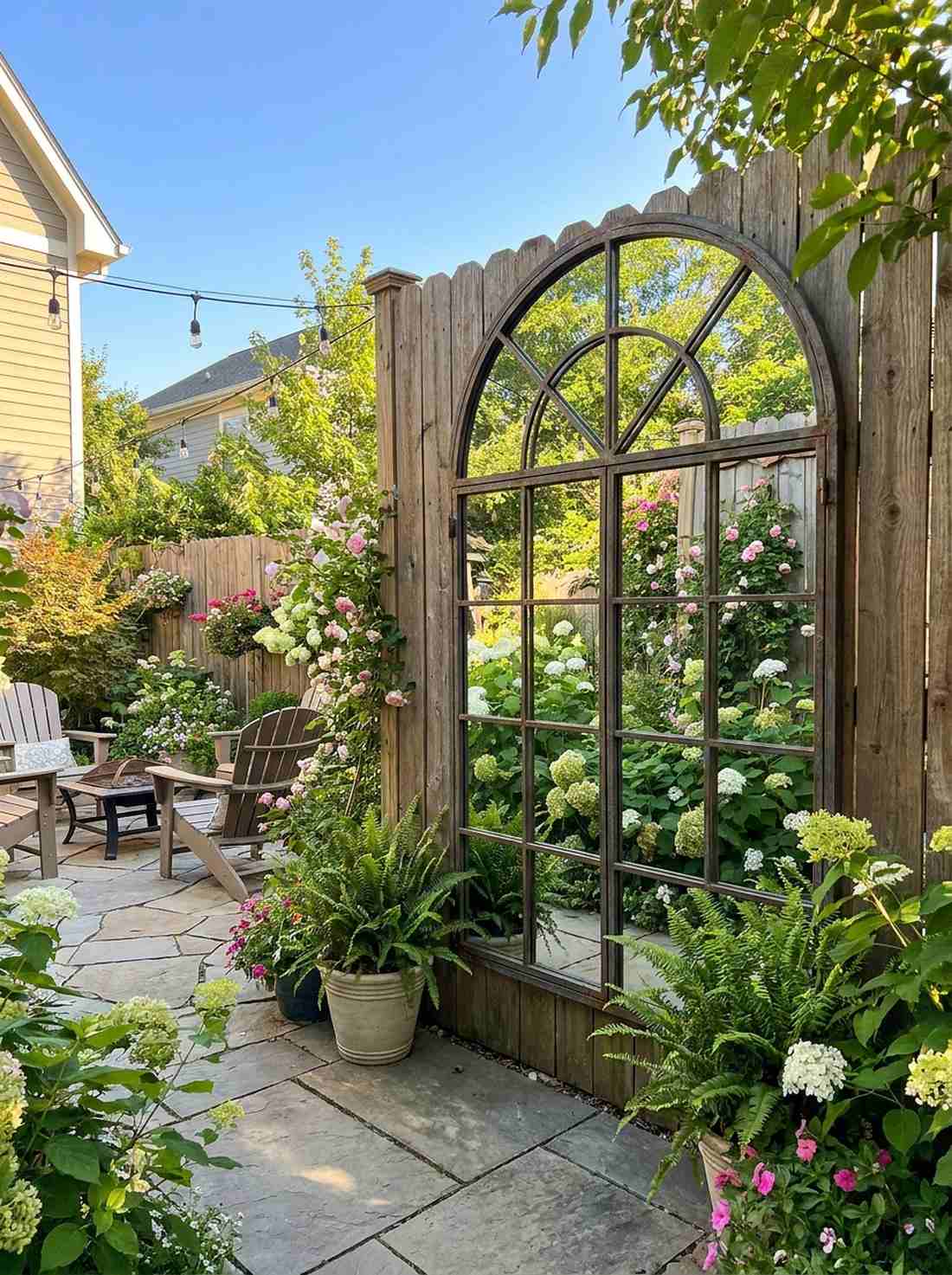 garden mirror installations