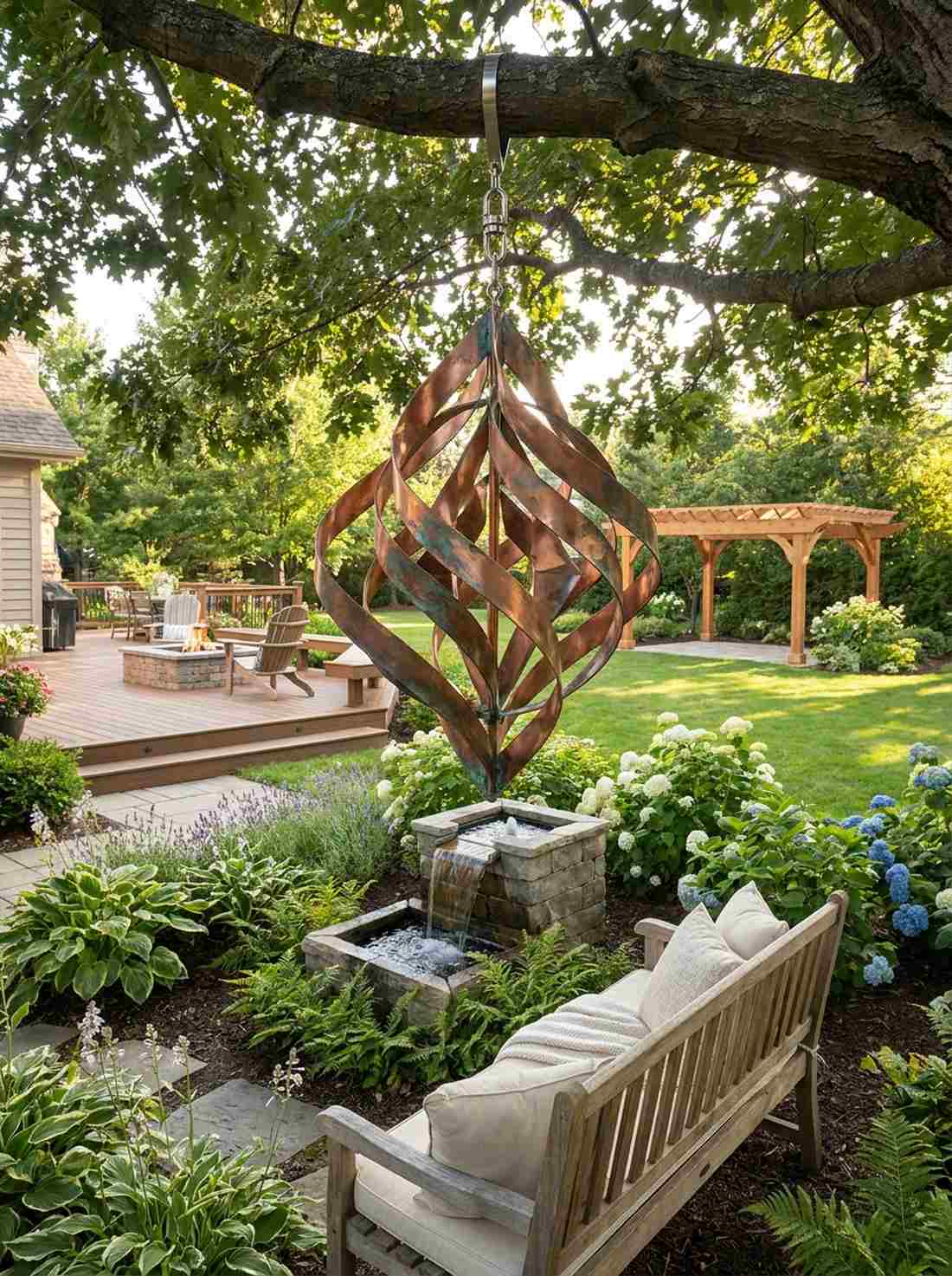 hanging metal sculptures