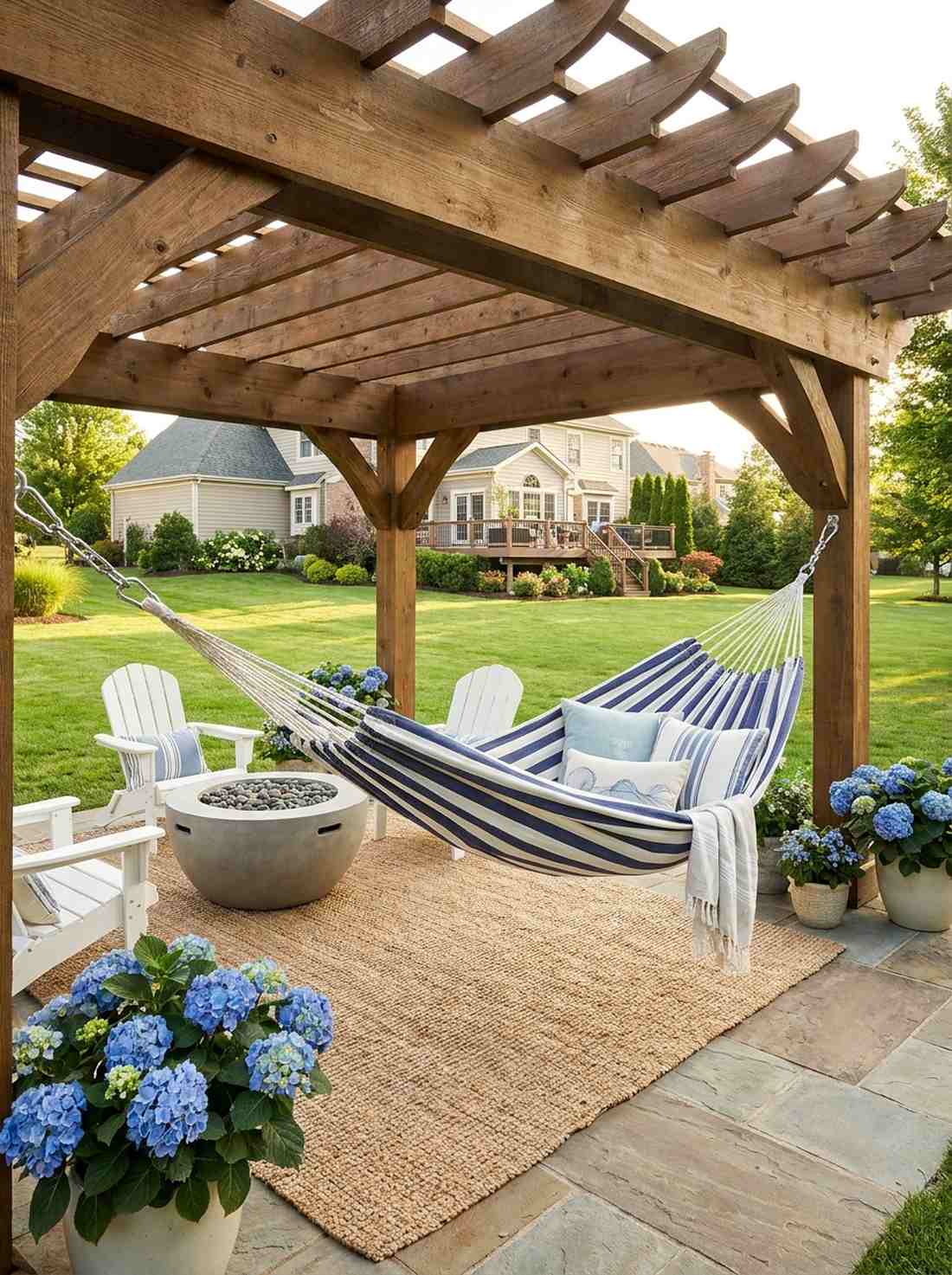 indigo striped hammock