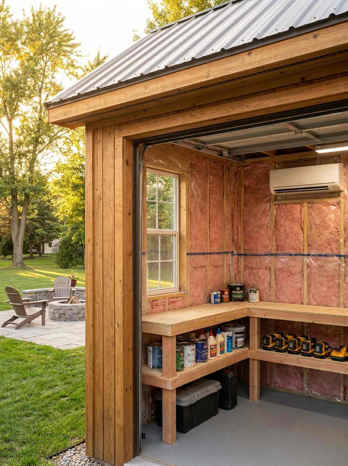insulated climate controlled workshop