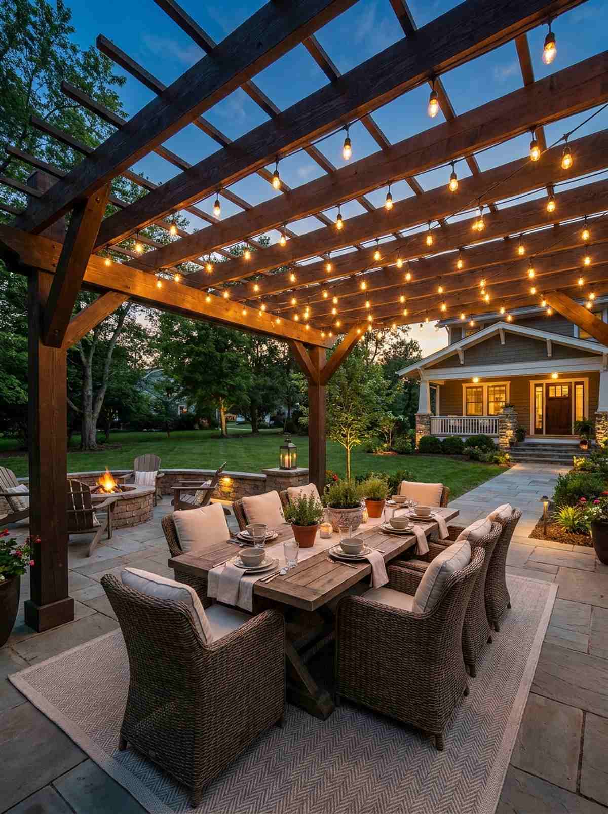 pergola canopy strings