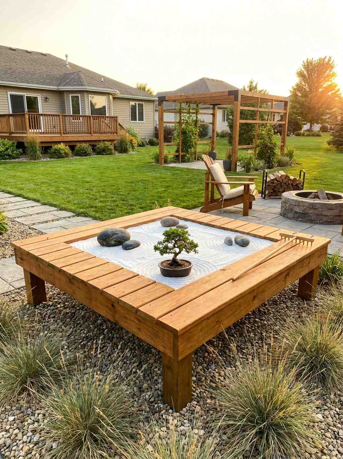 raised platform meditation square