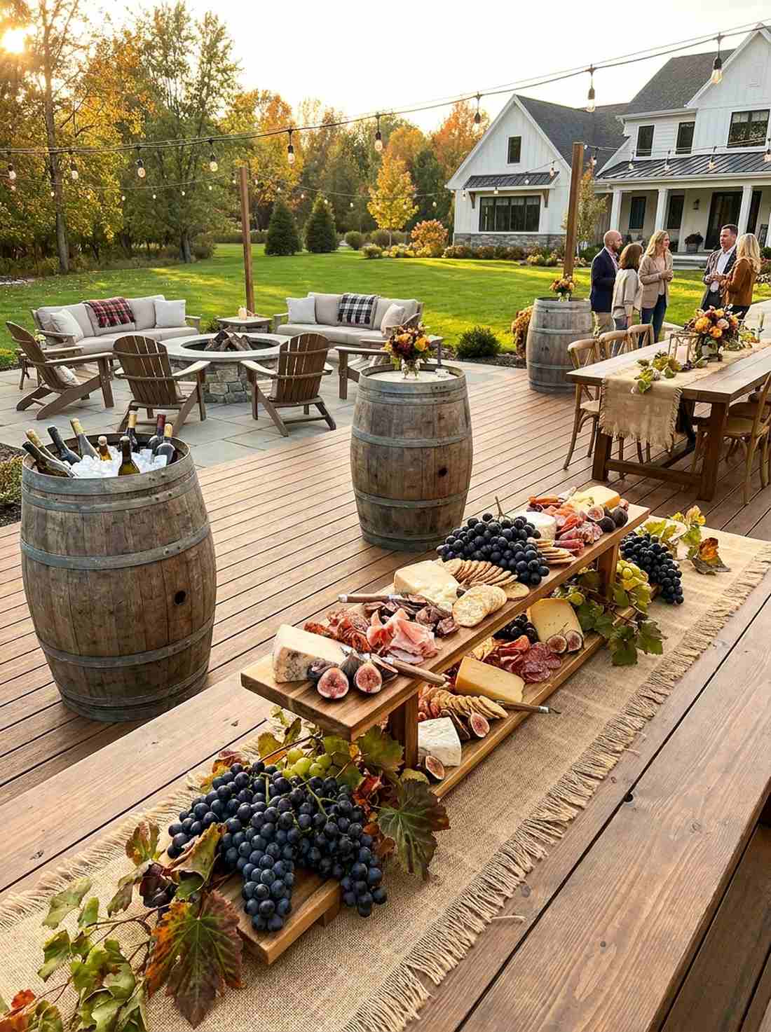 rustic vineyard harvest celebration