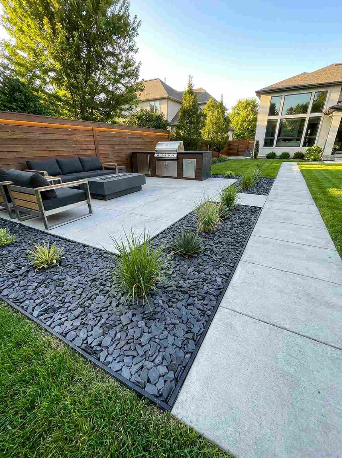slate chip modern borders