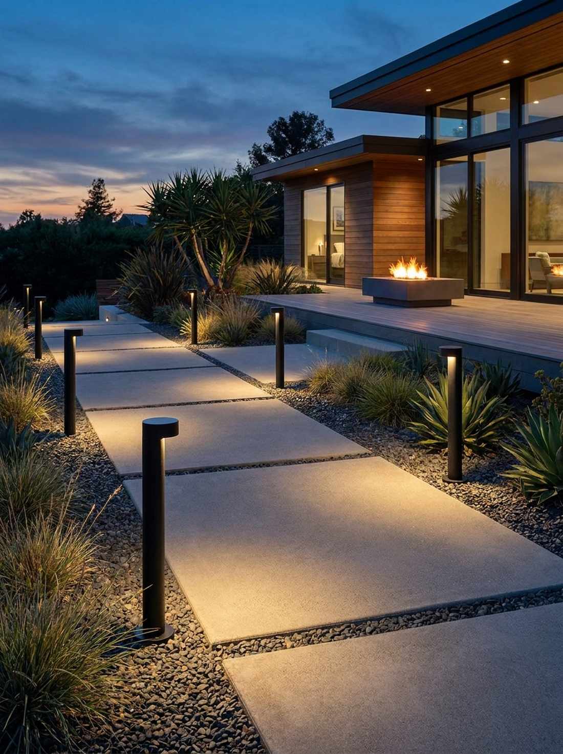 slim profile architectural bollards