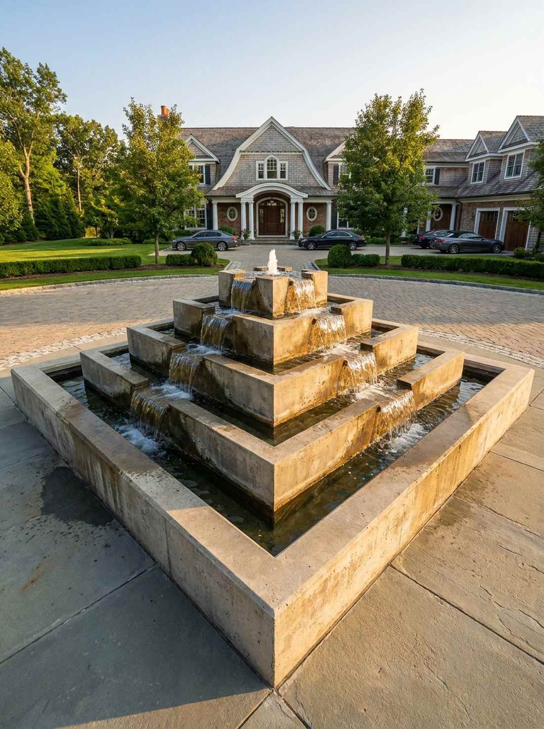 square tier pyramid