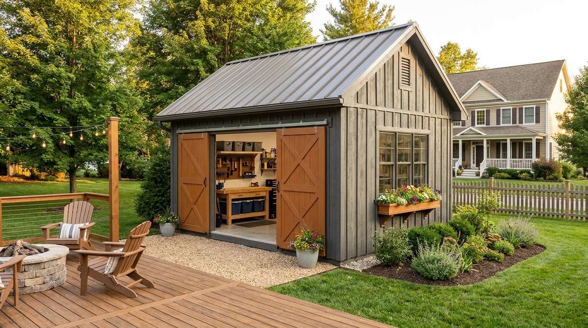 221 backyard garden shed ideas vertical