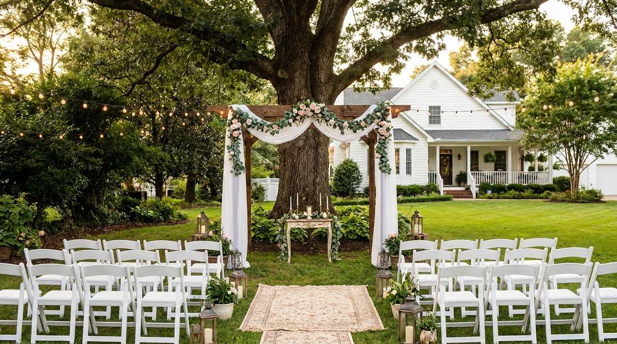 229 backyard wedding decorations vertical