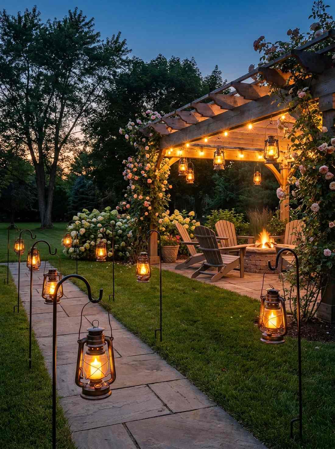 antique garden lanterns