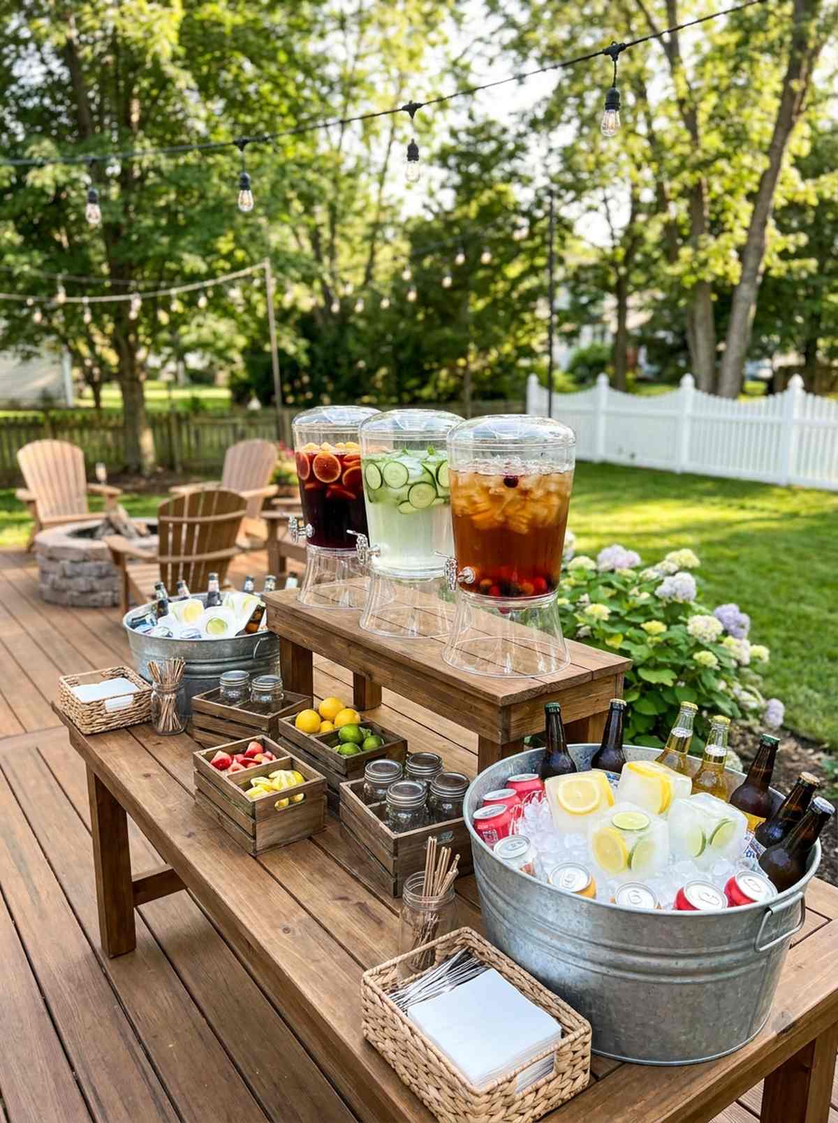 beverage station with styling