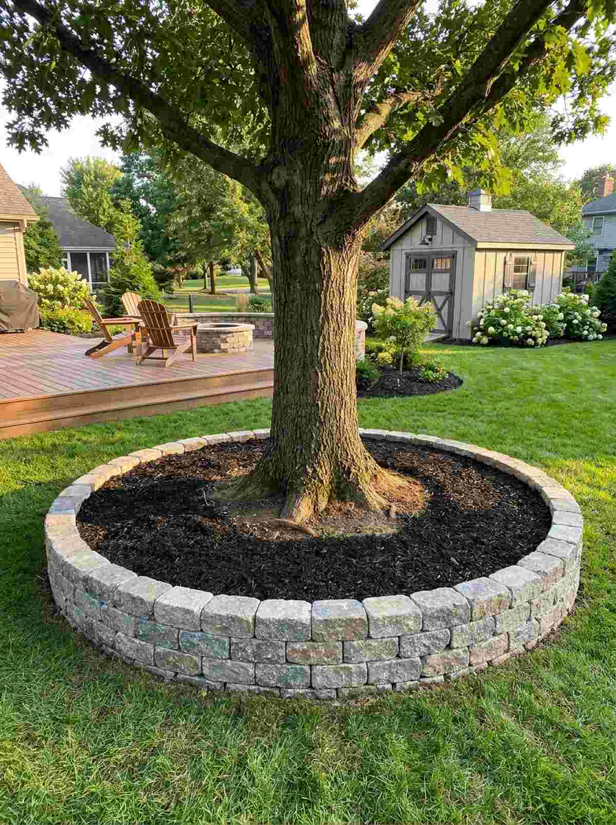 cobblestone tree ring