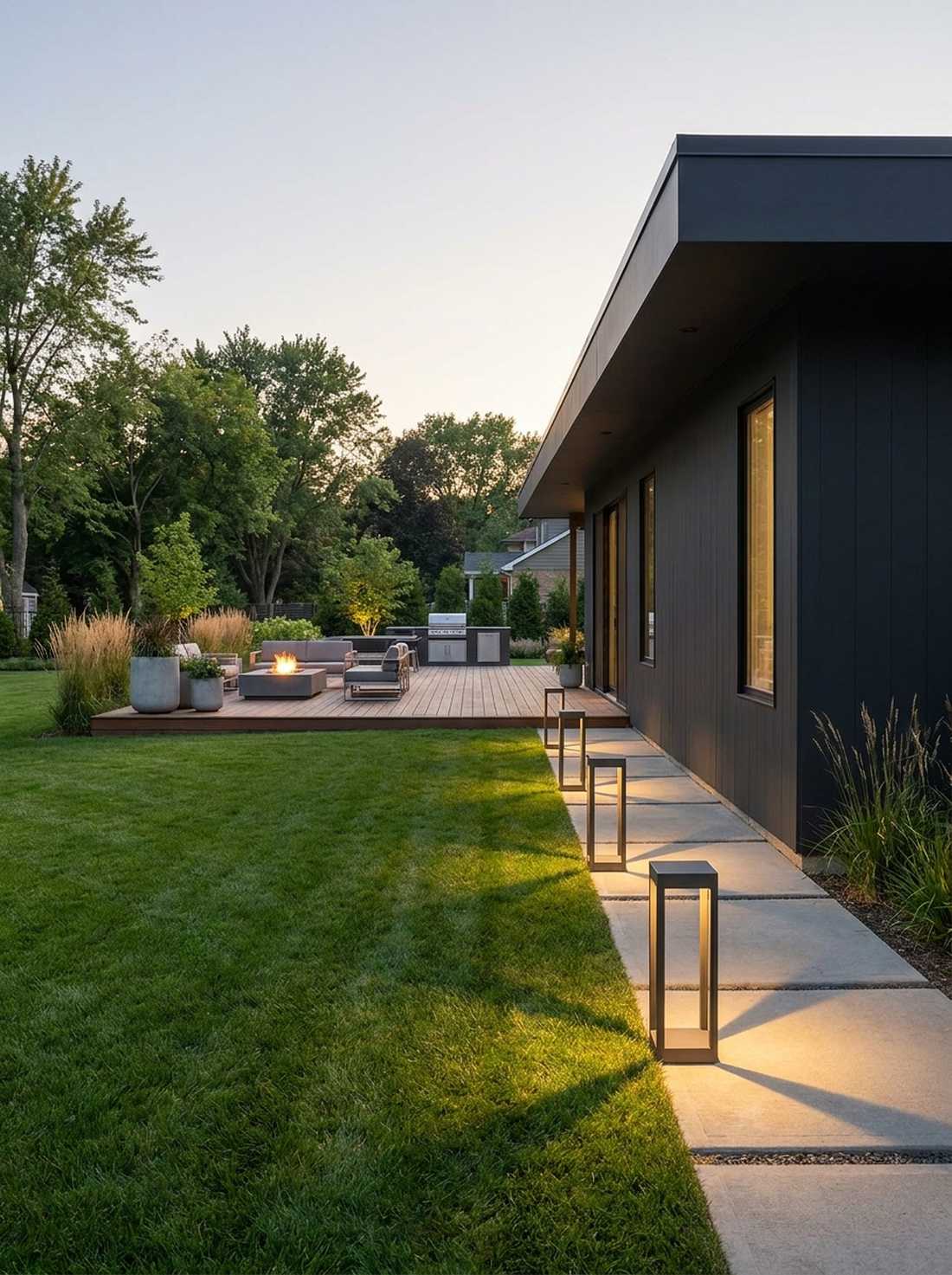 geometric cube bollards