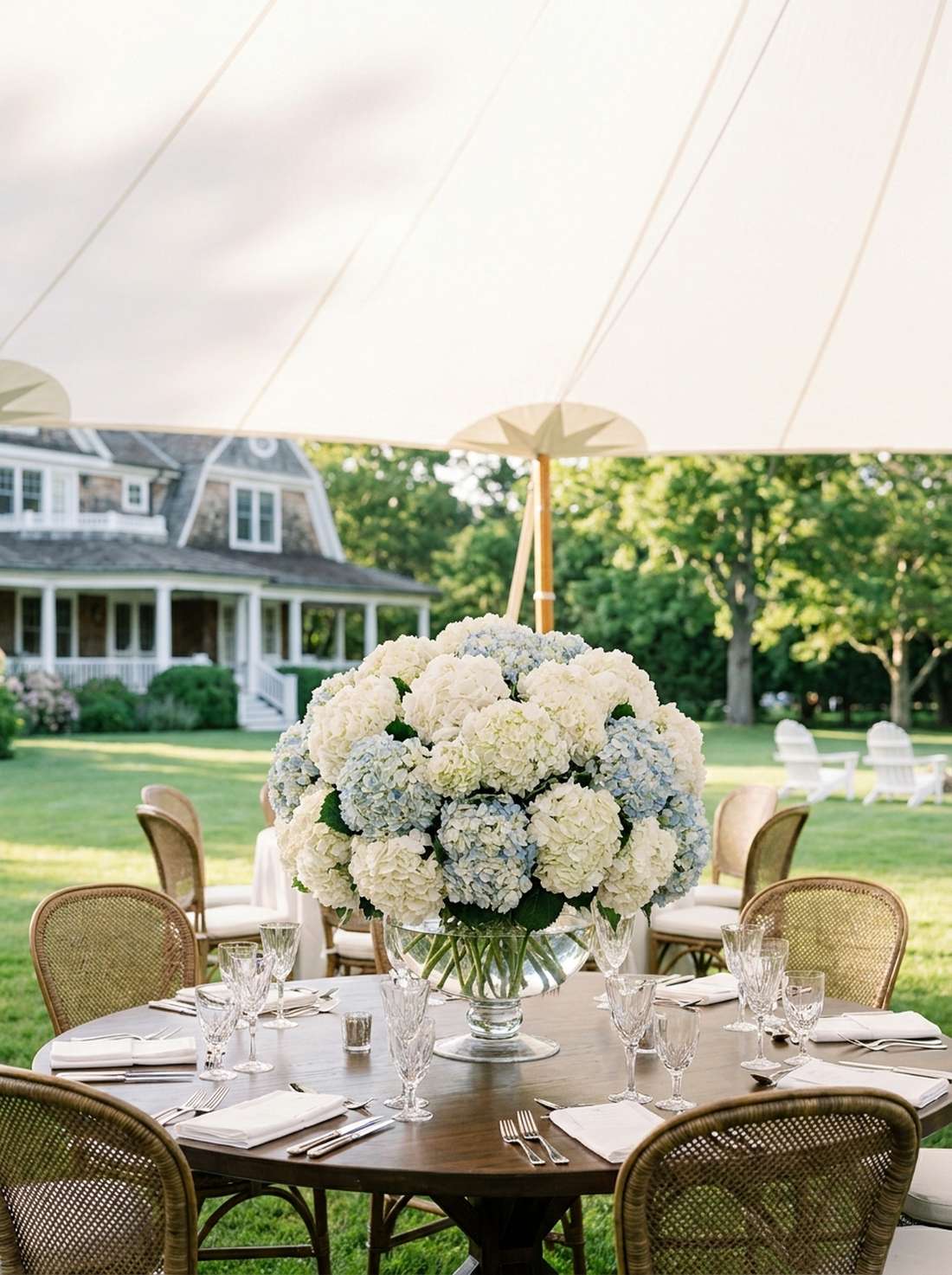 hydrangea volume centerpieces