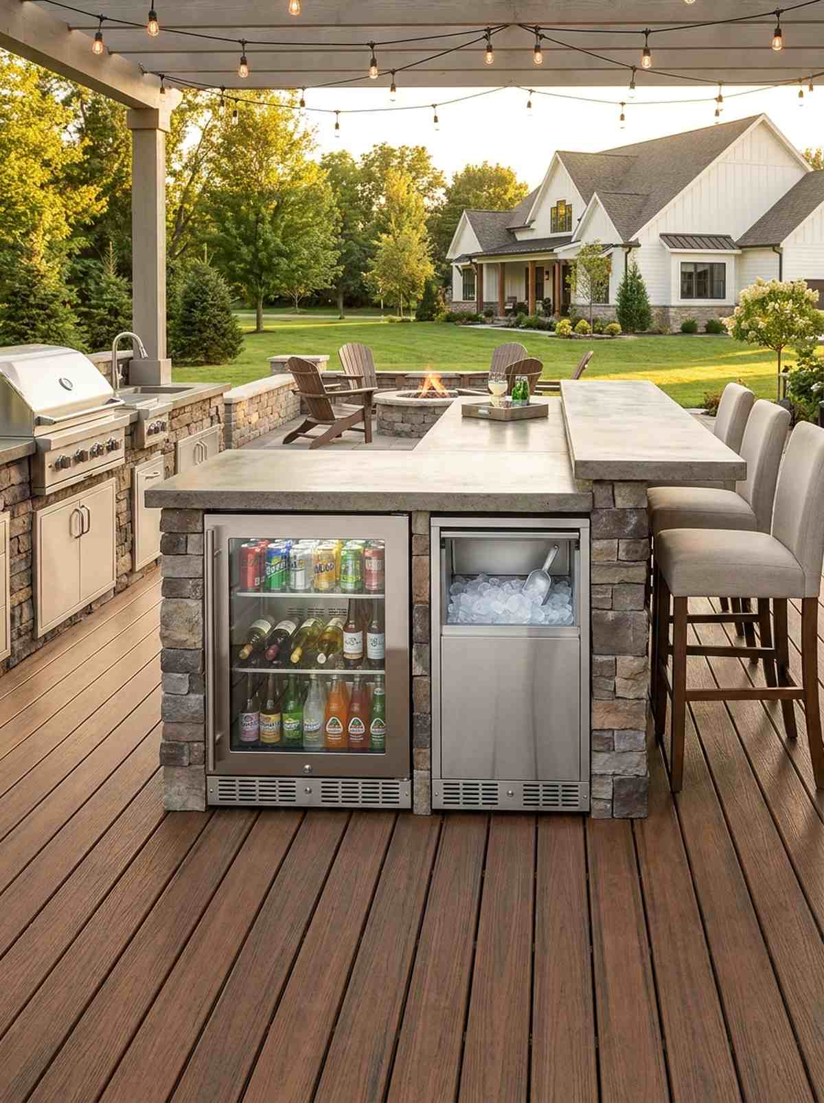 outdoor refrigerator and ice maker