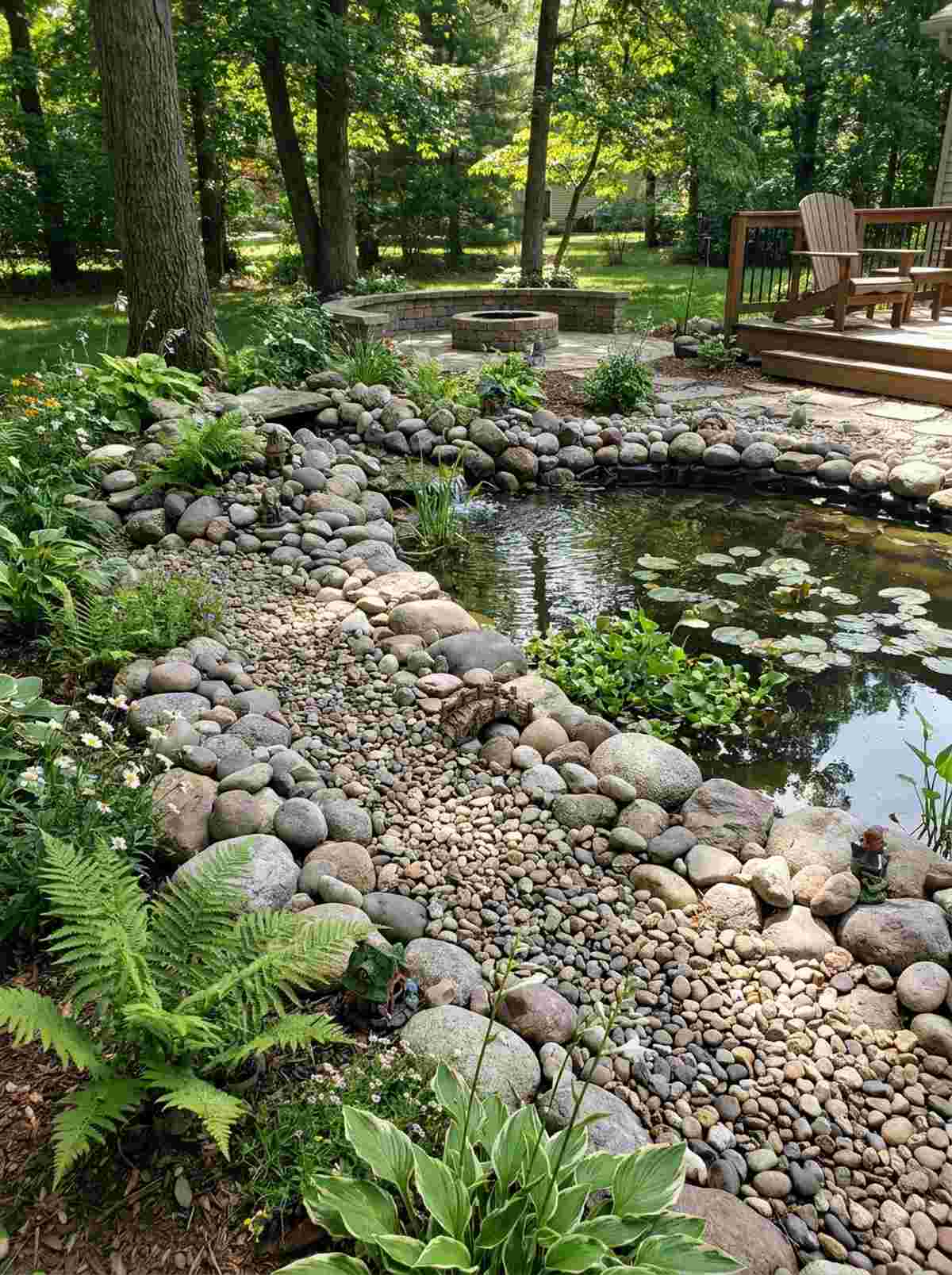 pebble pond borders