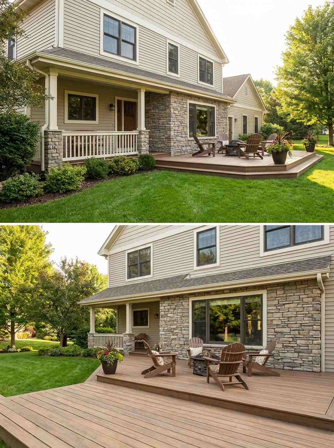 stone veneer accent walls